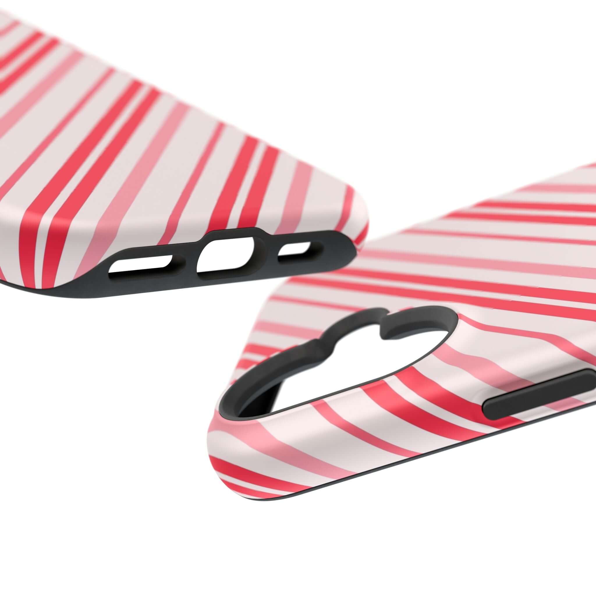 Festive Candy Cane Design MagSafe Case - Perfect Christmas Phone Cover for the Holiday Season