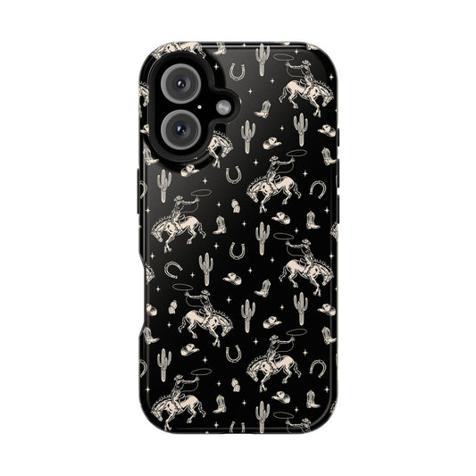 Twilight Cowgirl | Black Western Case