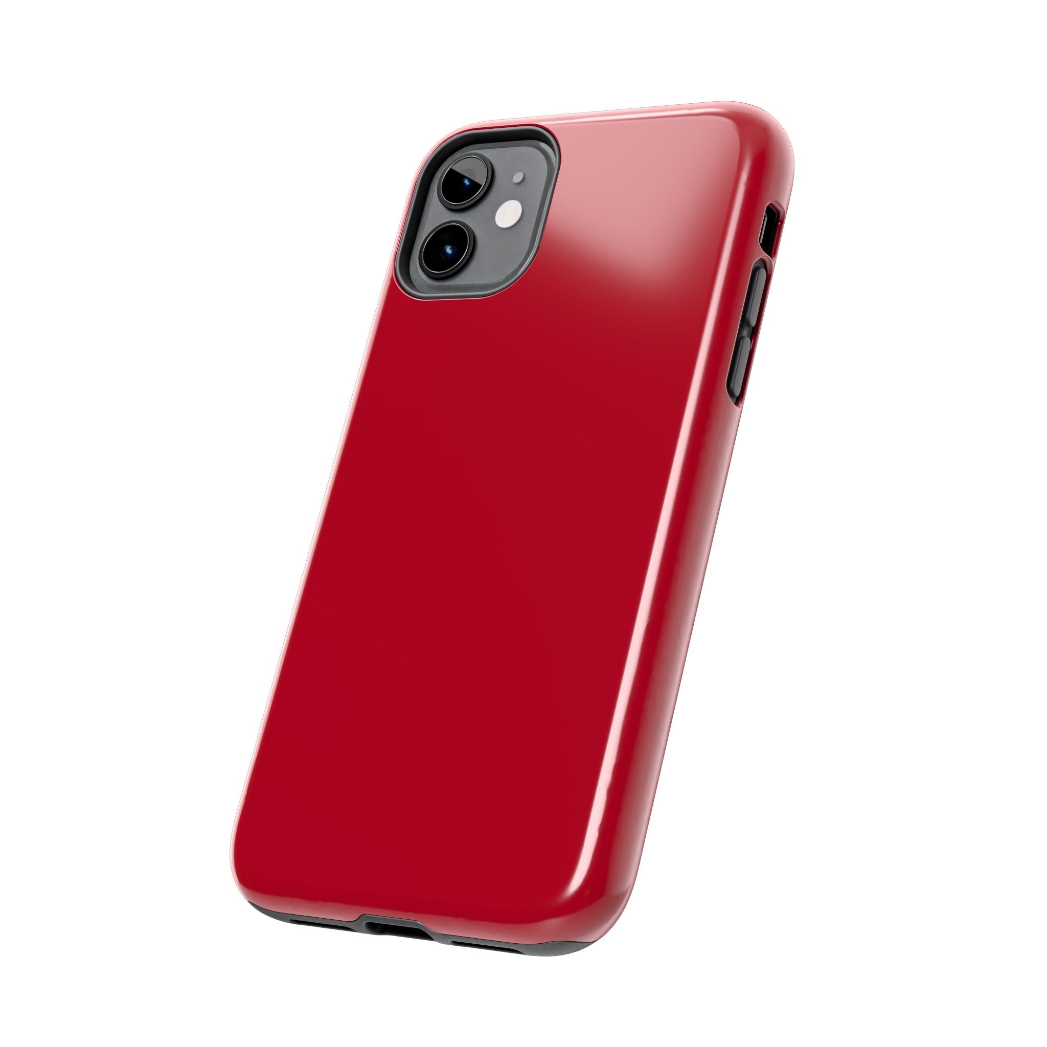 Solid red Candy Apple phone case for iPhone 16, stylish and protective cute phone cover.