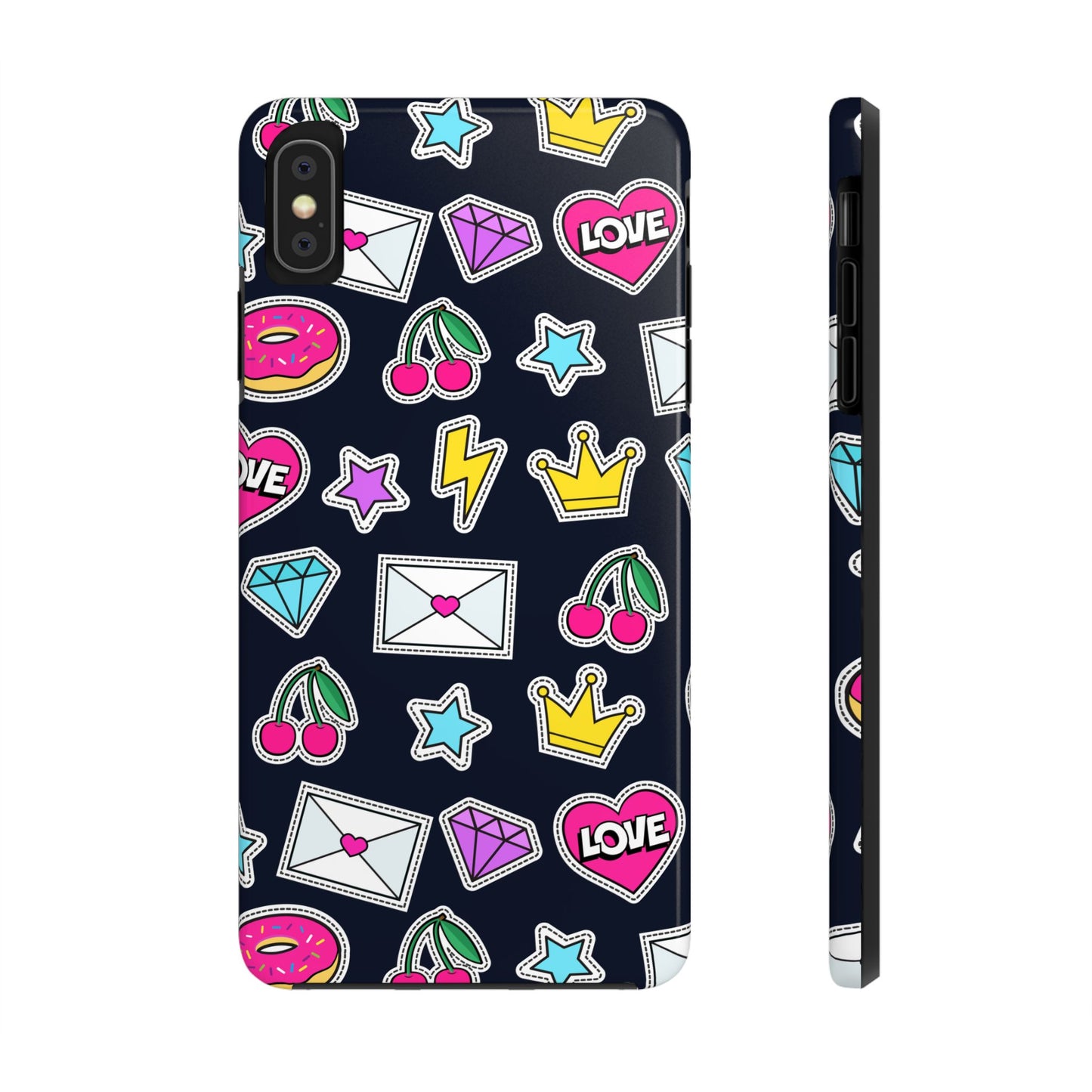 Cute Stickers | Black Case