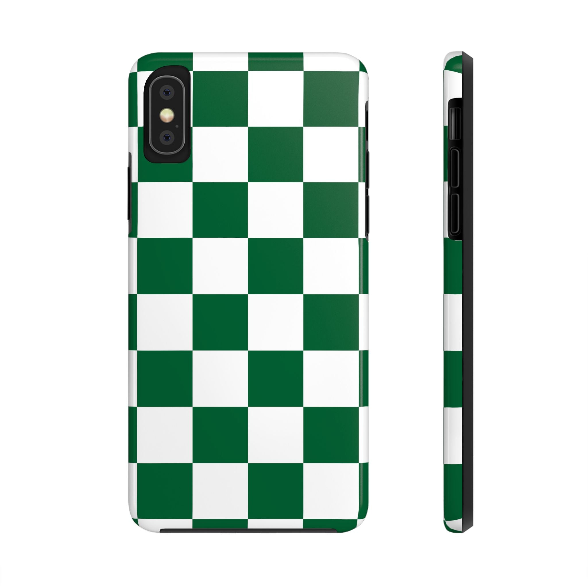 Effortlessly Chic | Green Checkered Case