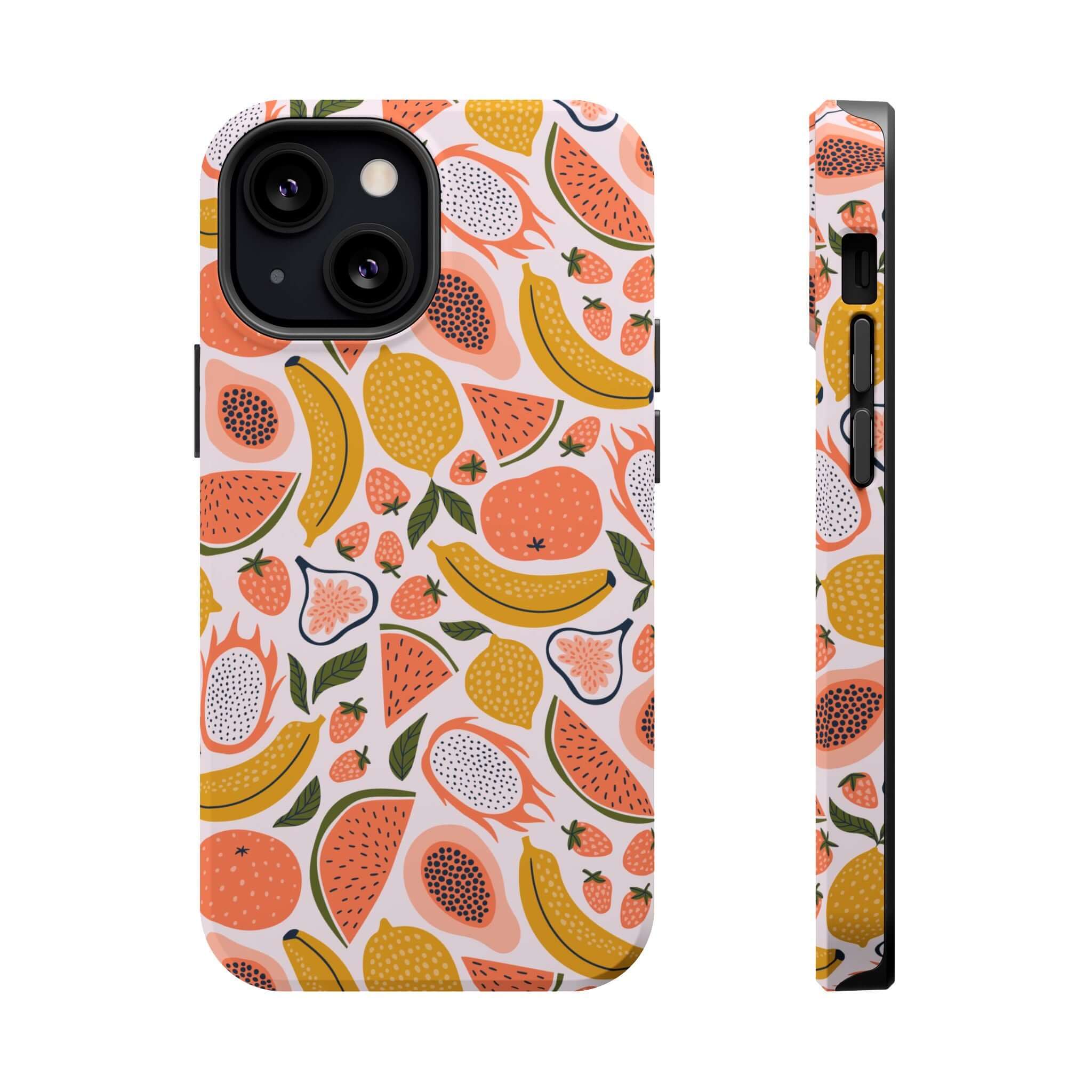 Cute iPhone 14 summer tropic fruit phone case with playful designs and free shipping