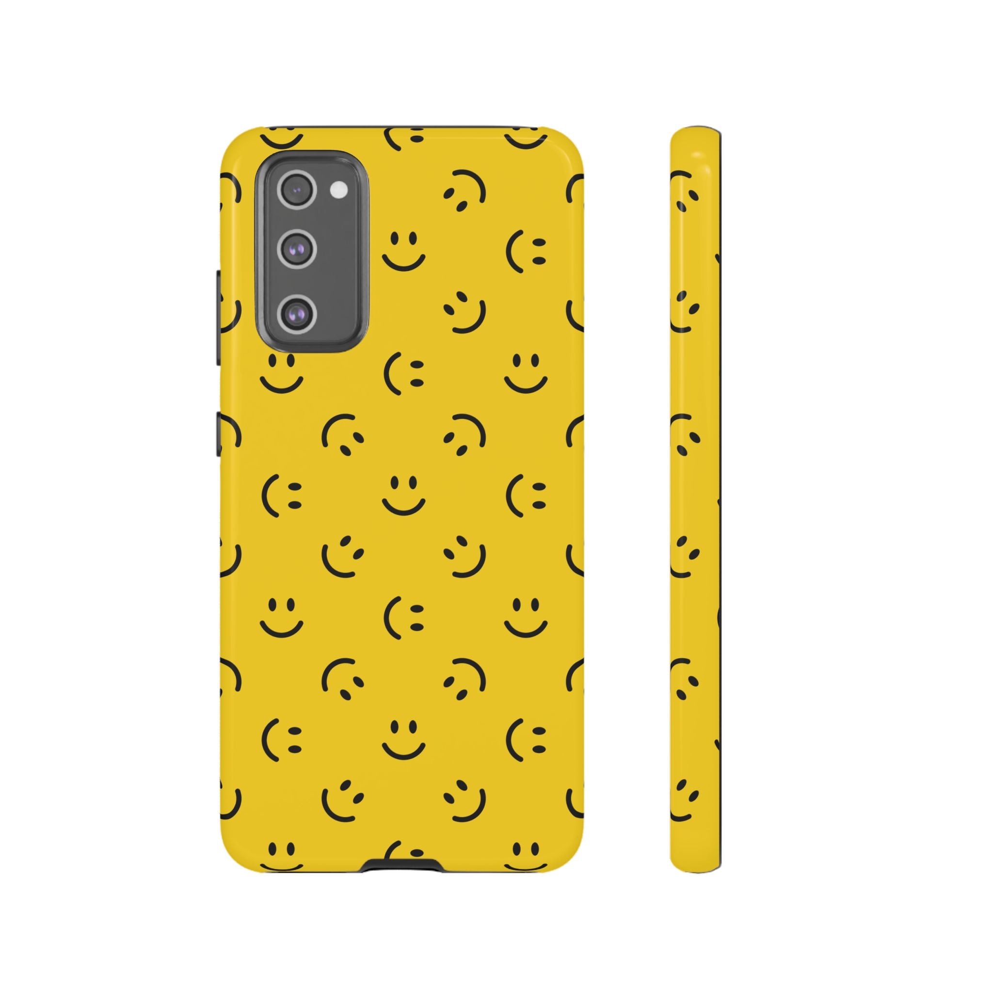 No te preocupes, sé feliz | Estuche sonriente amarillo