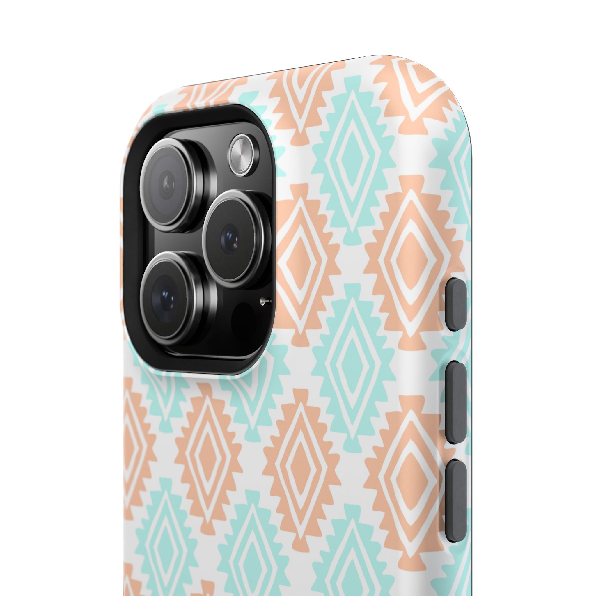 Southwestern MagSafe iPhone case with funky abstract design, a cute floral phone cover for protection and style.