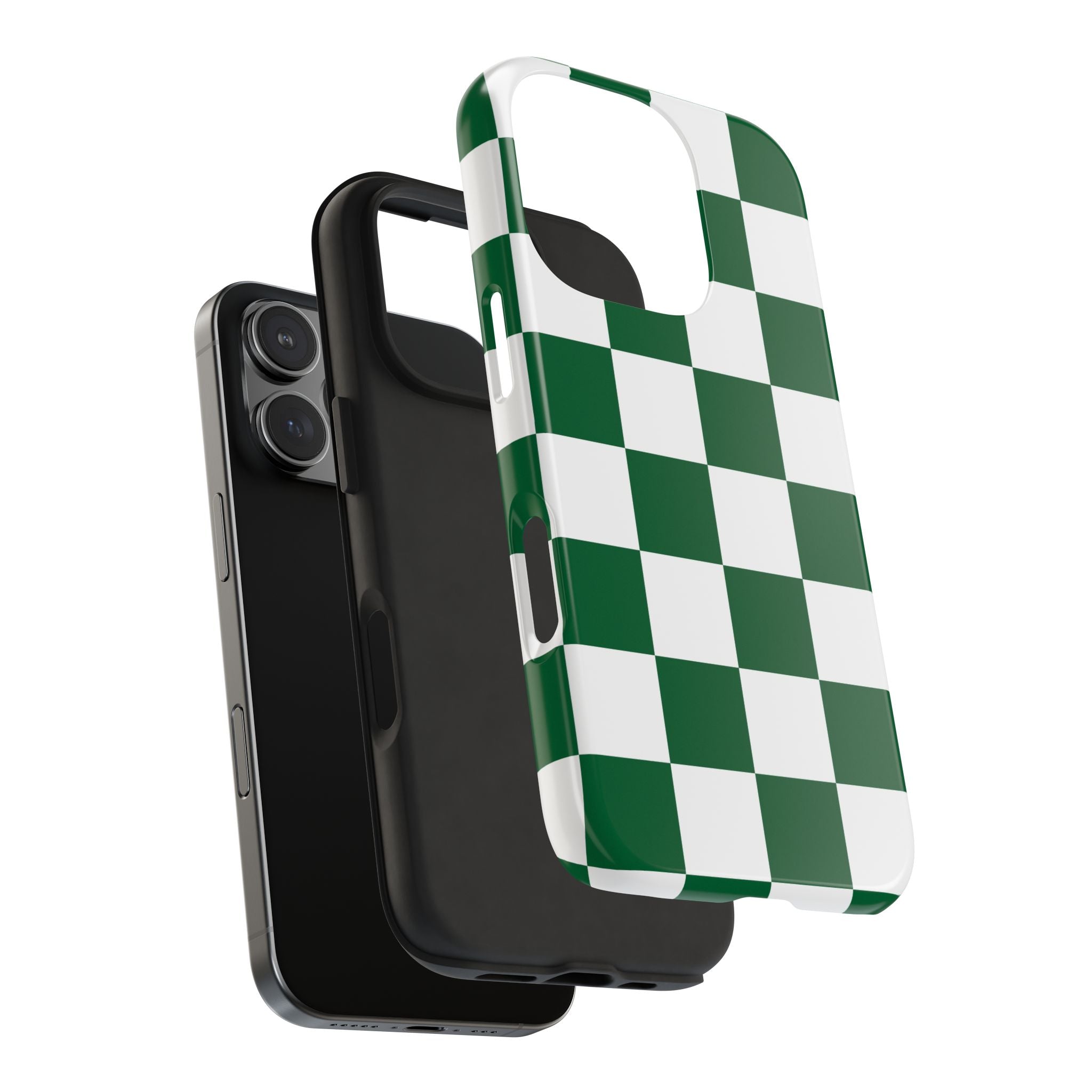 Effortlessly Chic | Green Checkered Case