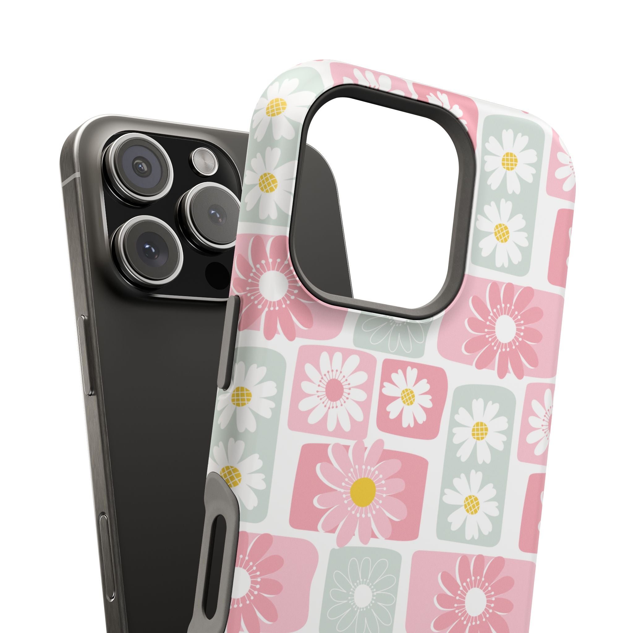 Daisy Craze | Checkered Floral Case