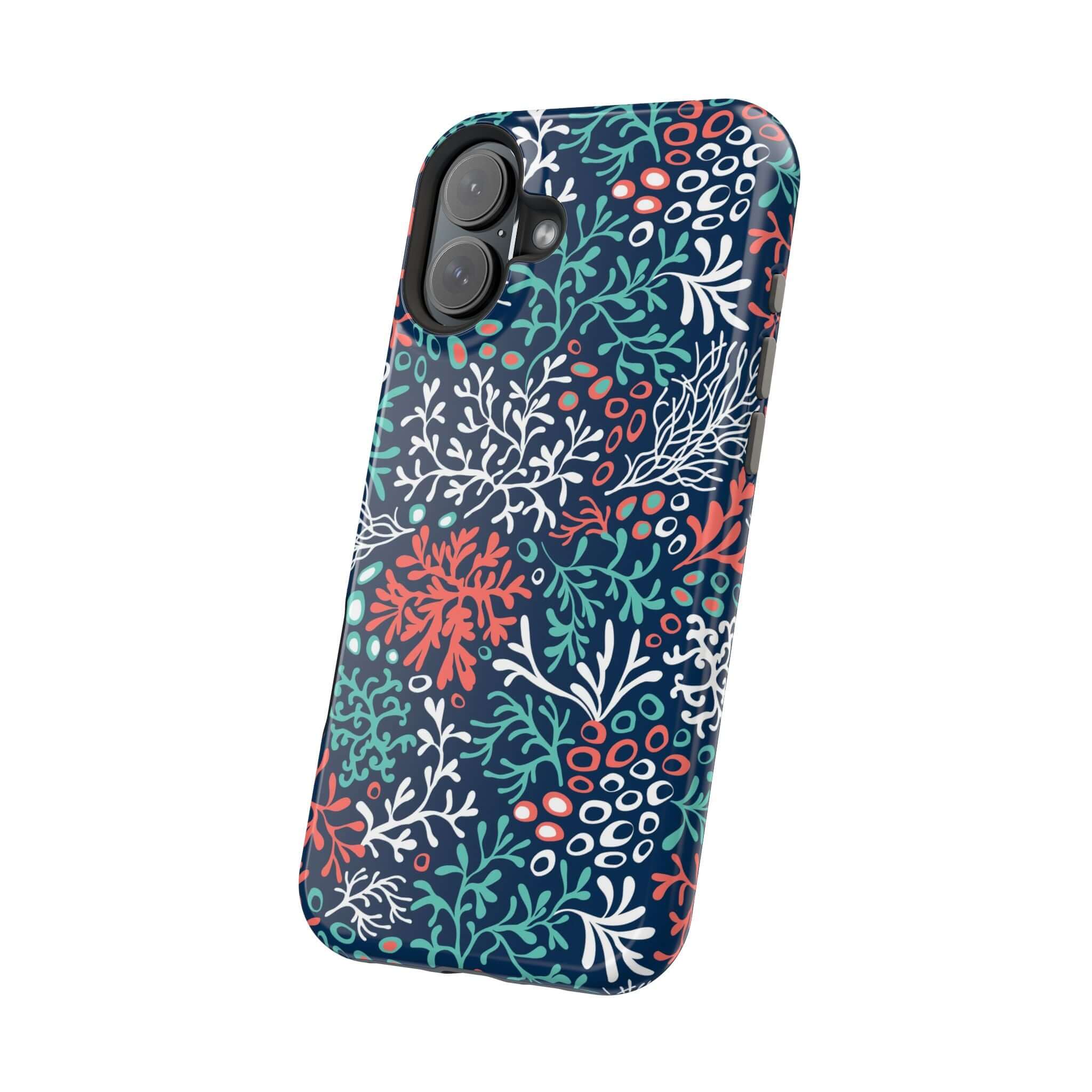 Colorful Coral Reef iPhone 16 Case with Fun Beachy Design - Cute Phone Case for Stylish Protection