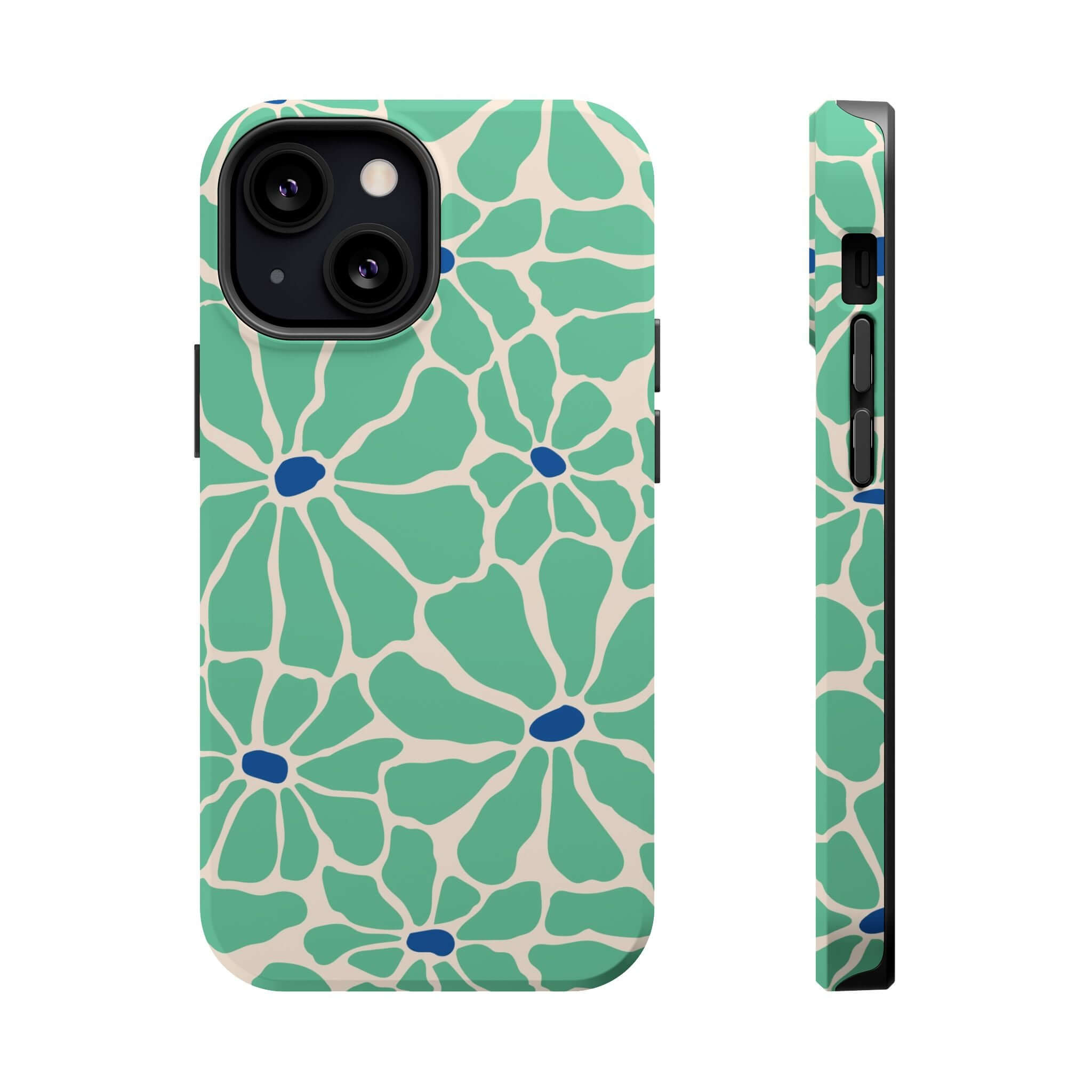 Cute phone cover featuring a tropical floral design on an iPhone case, perfect for adding style and protection.