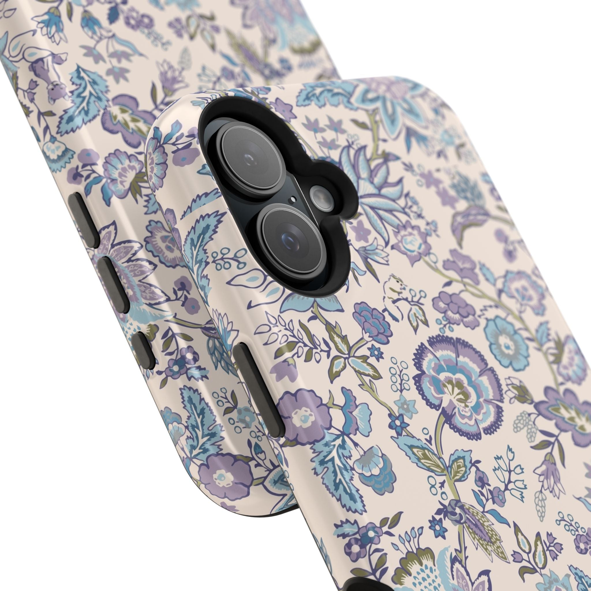 Blue CottageCore Floral MagSafe iPhone Case - Cute and Stylish Phone Cover with Nature-inspired Design for Tech Lovers