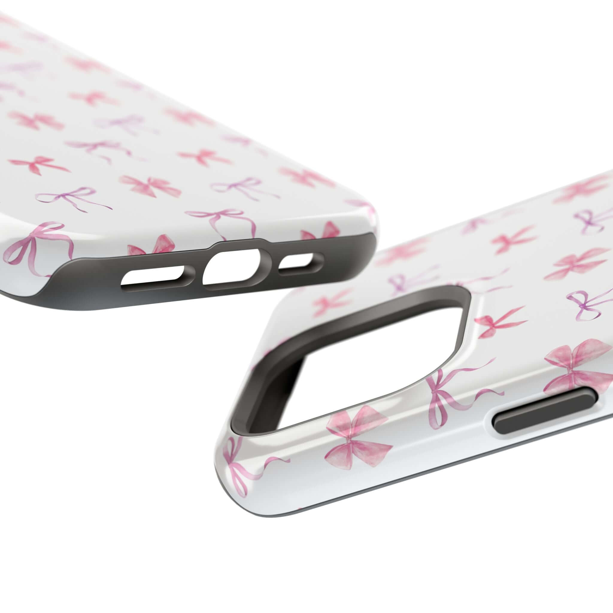 Cute pink watercolor bows iPhone case by Doing Girlie Things, available with free shipping, perfect accessory for girly needs.