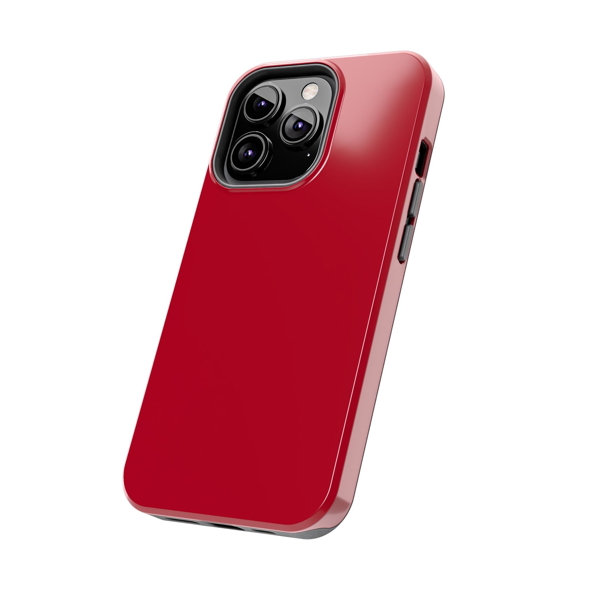 Solid red Candy Apple phone case for iPhone 16, offering stylish protection and a cute, vibrant look for your device.