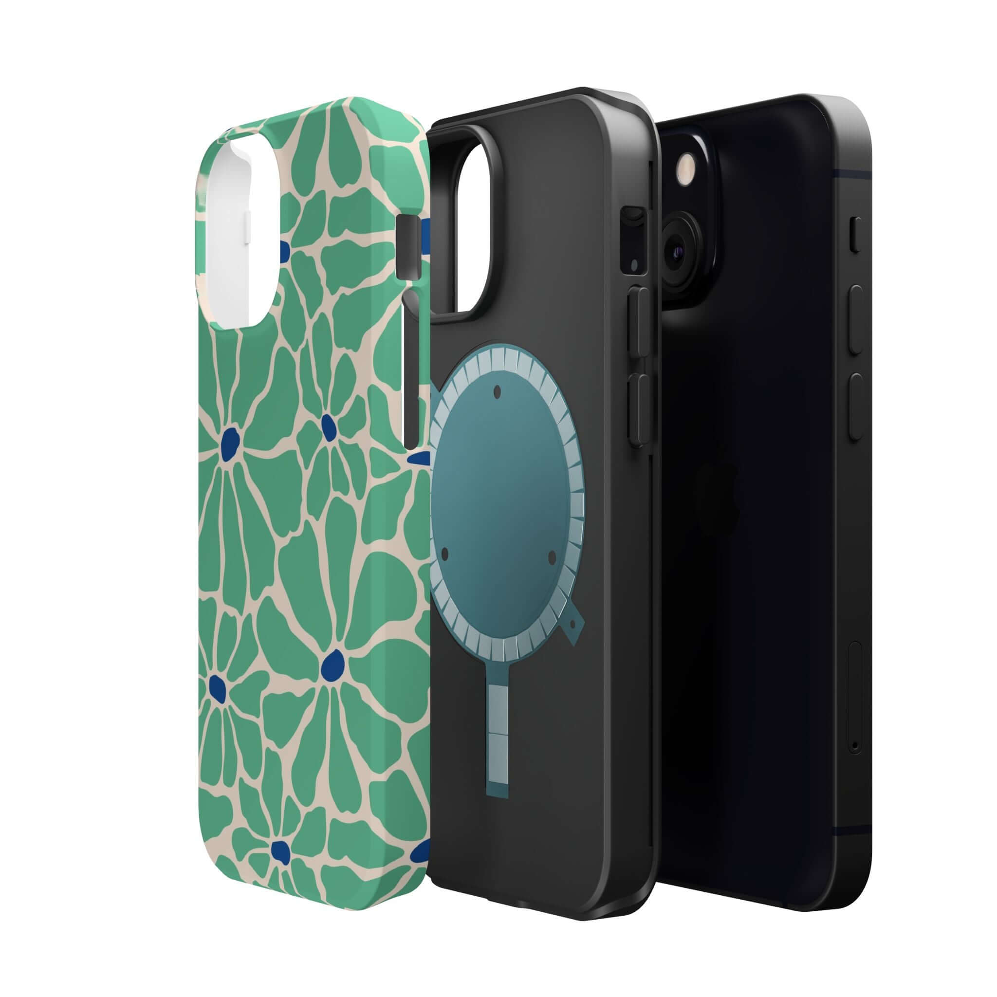 Cute phone covers featuring tropical designs and MagSafe technology for Apple iPhone. Stylish protection for your device!