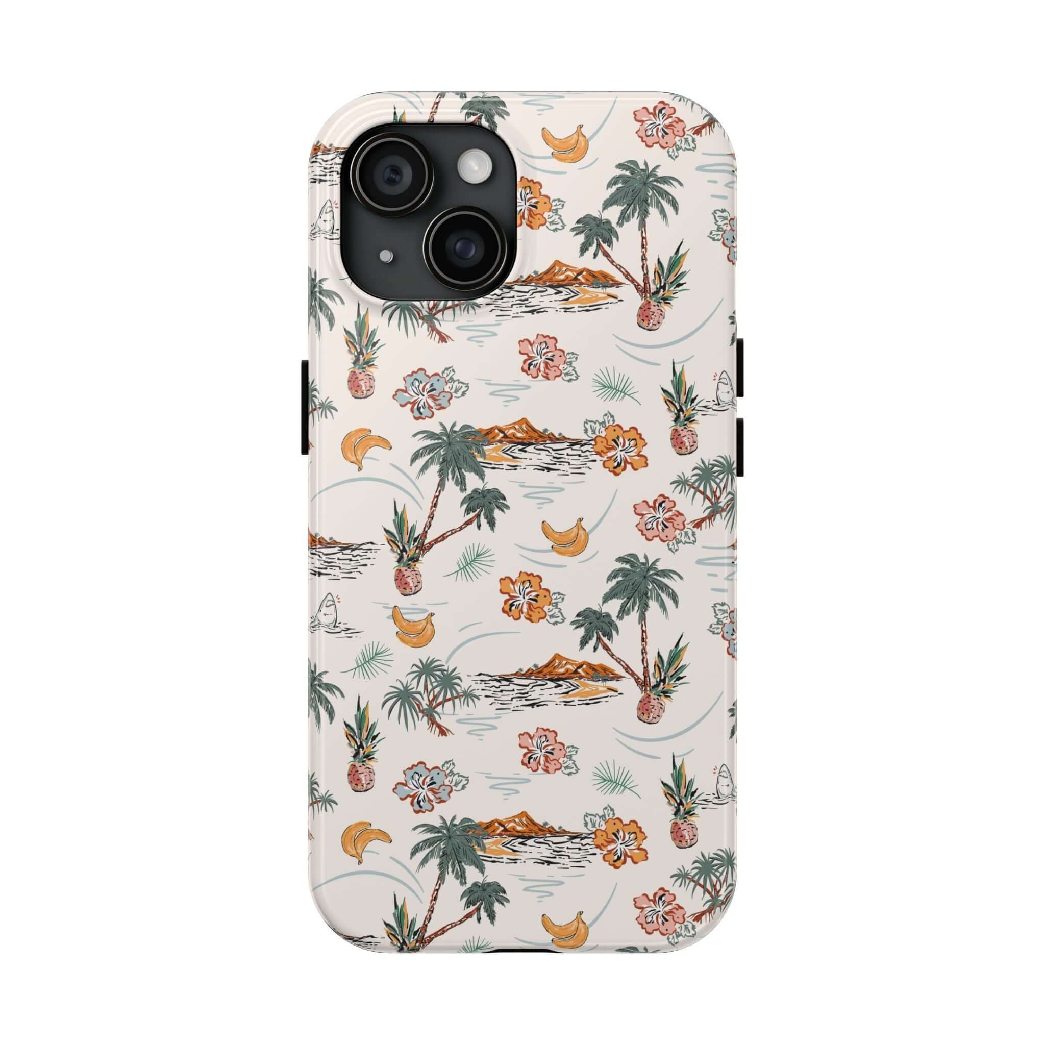 Cute Tropical iPhone 14 Case with Palm Tree Design and Free Shipping