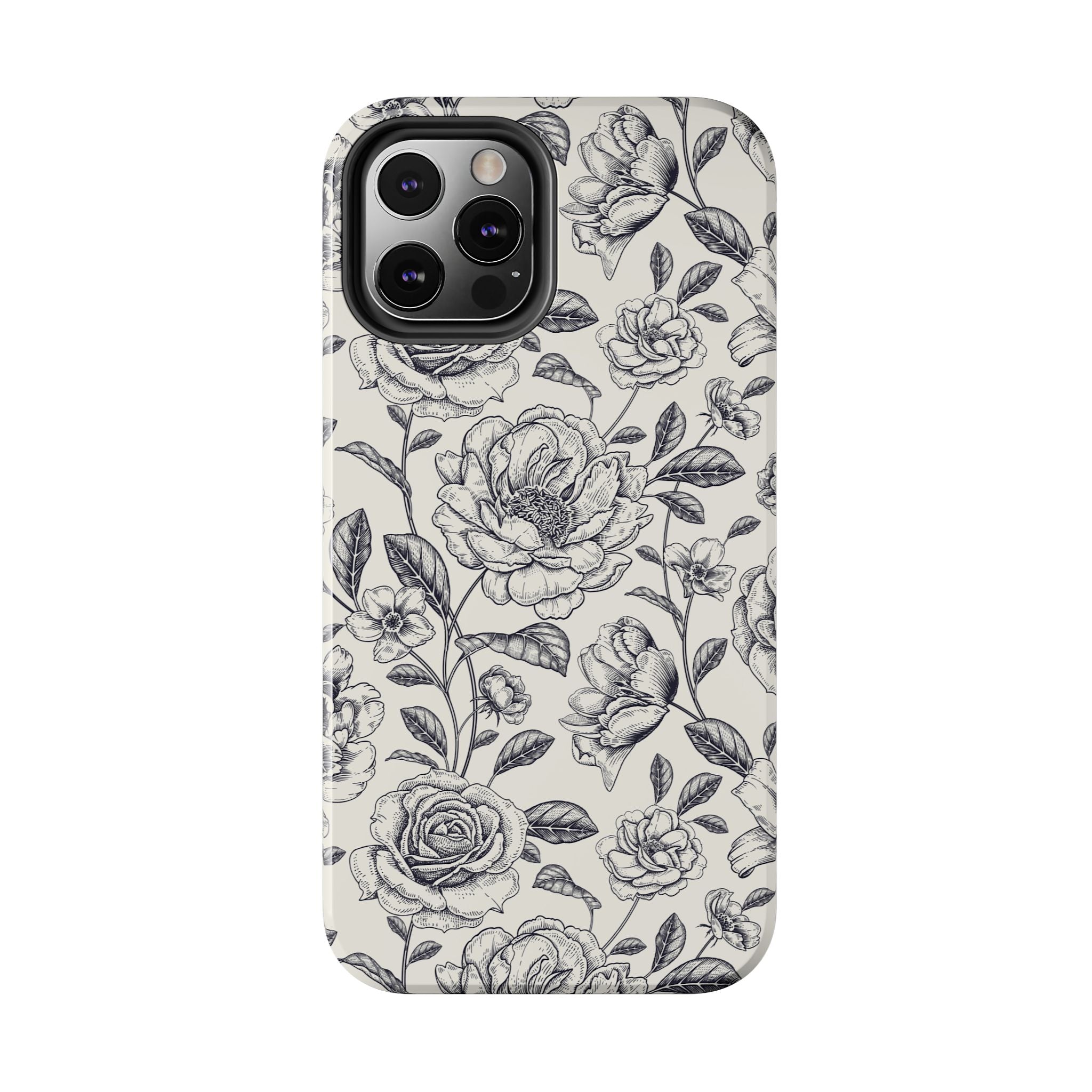 Vintage Memories | Black Flower Case