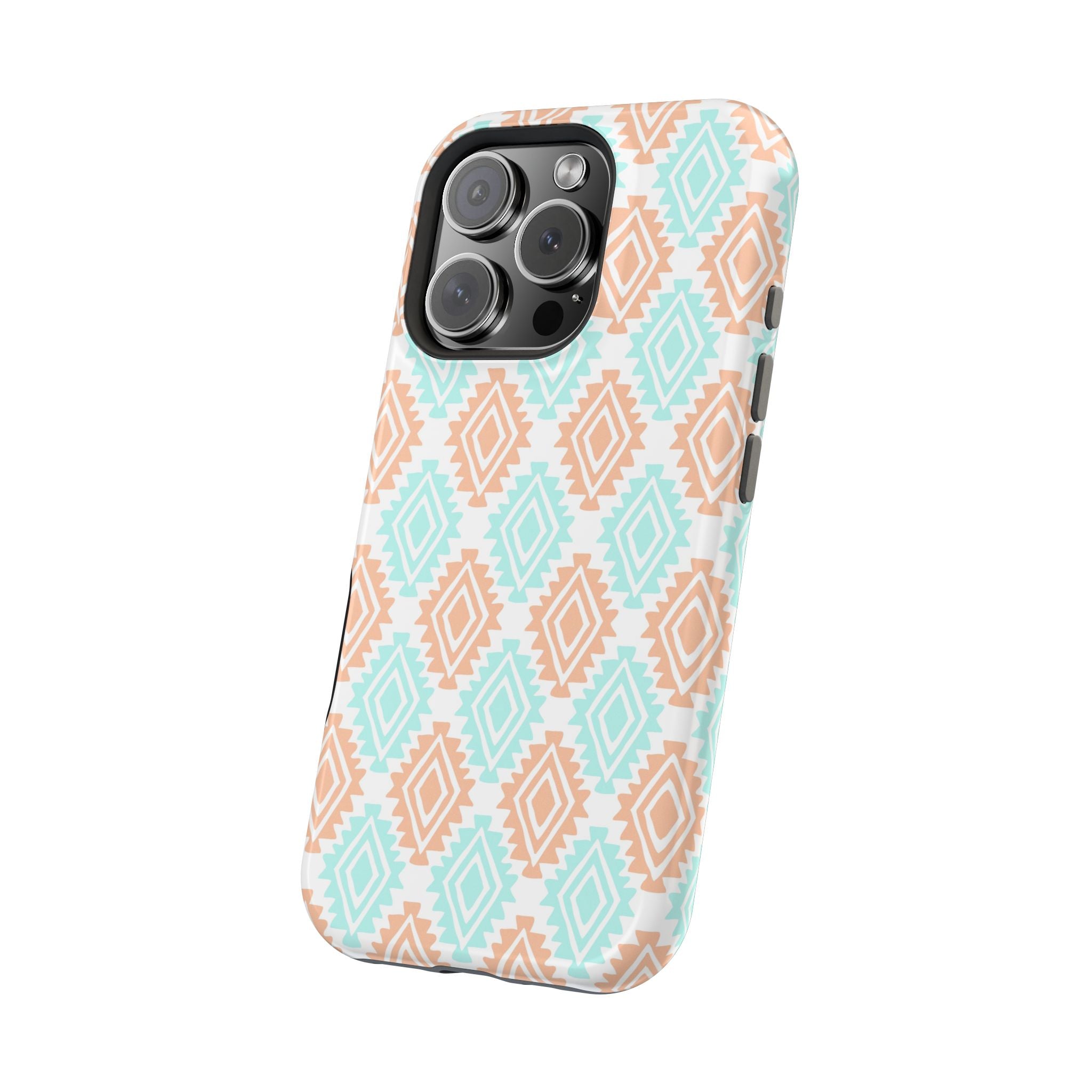 Southwestern MagSafe iPhone Case with abstract design, perfect cute phone cover for style and protection.