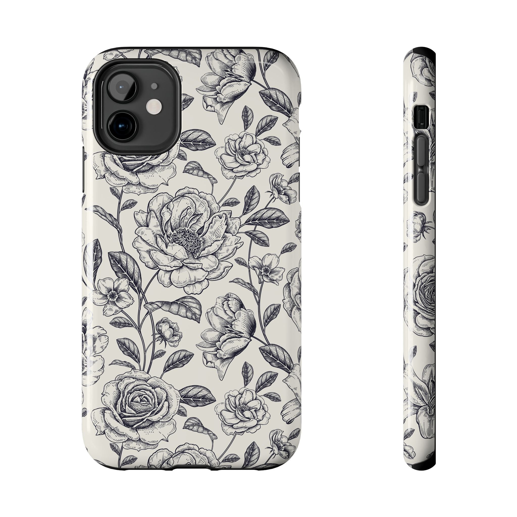 Vintage Memories | Black Flower Case