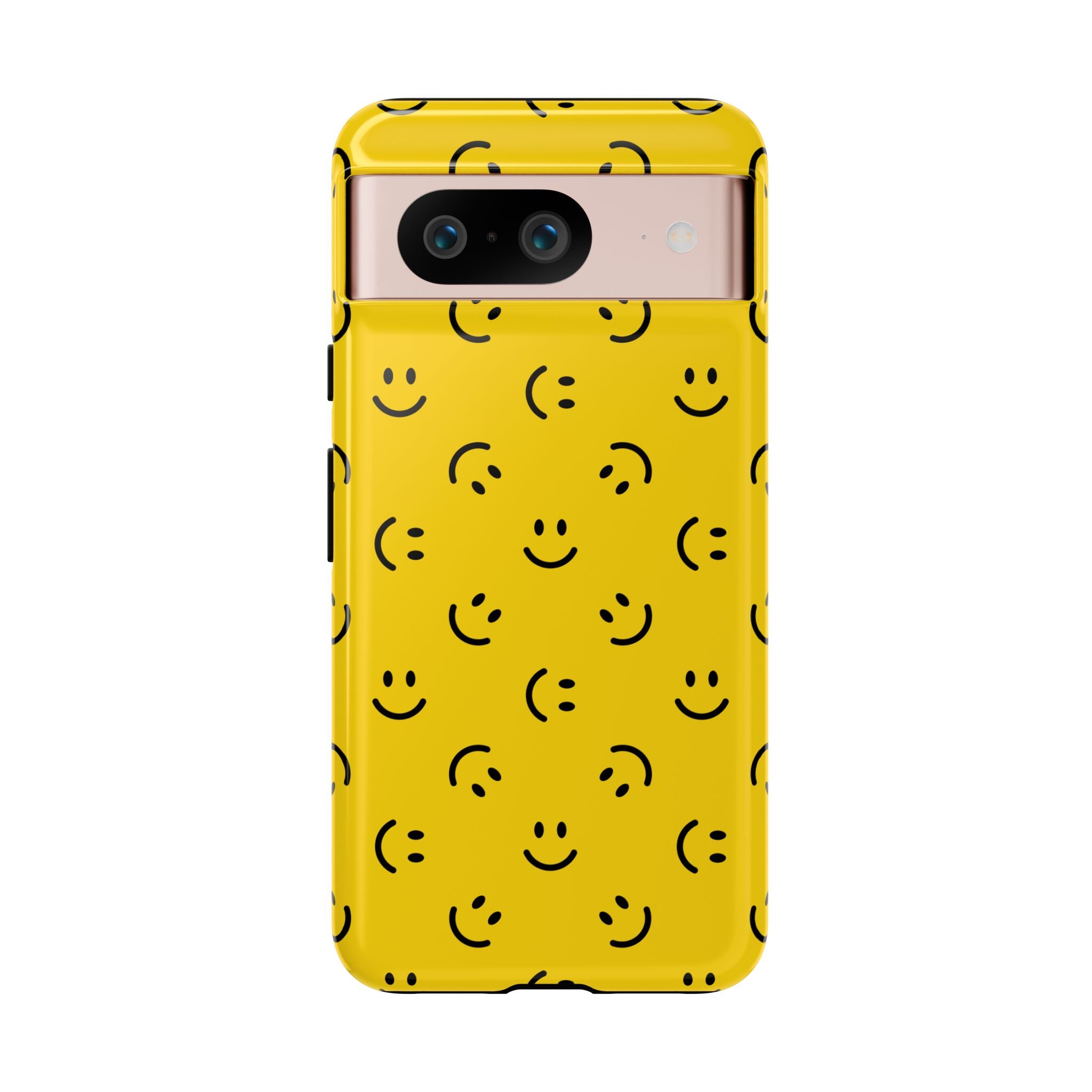 No te preocupes, sé feliz | Estuche sonriente amarillo