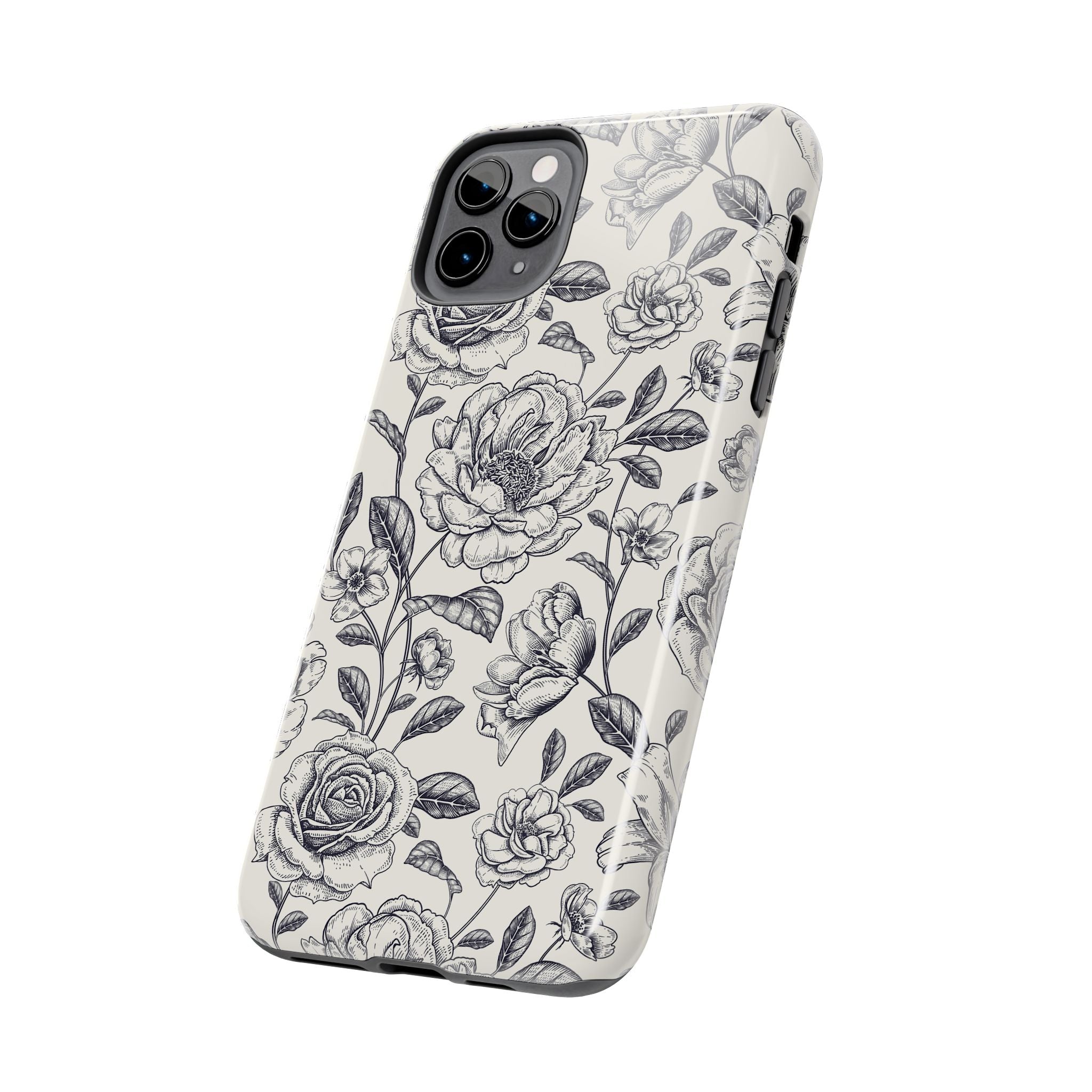 Vintage Memories | Black Flower Case