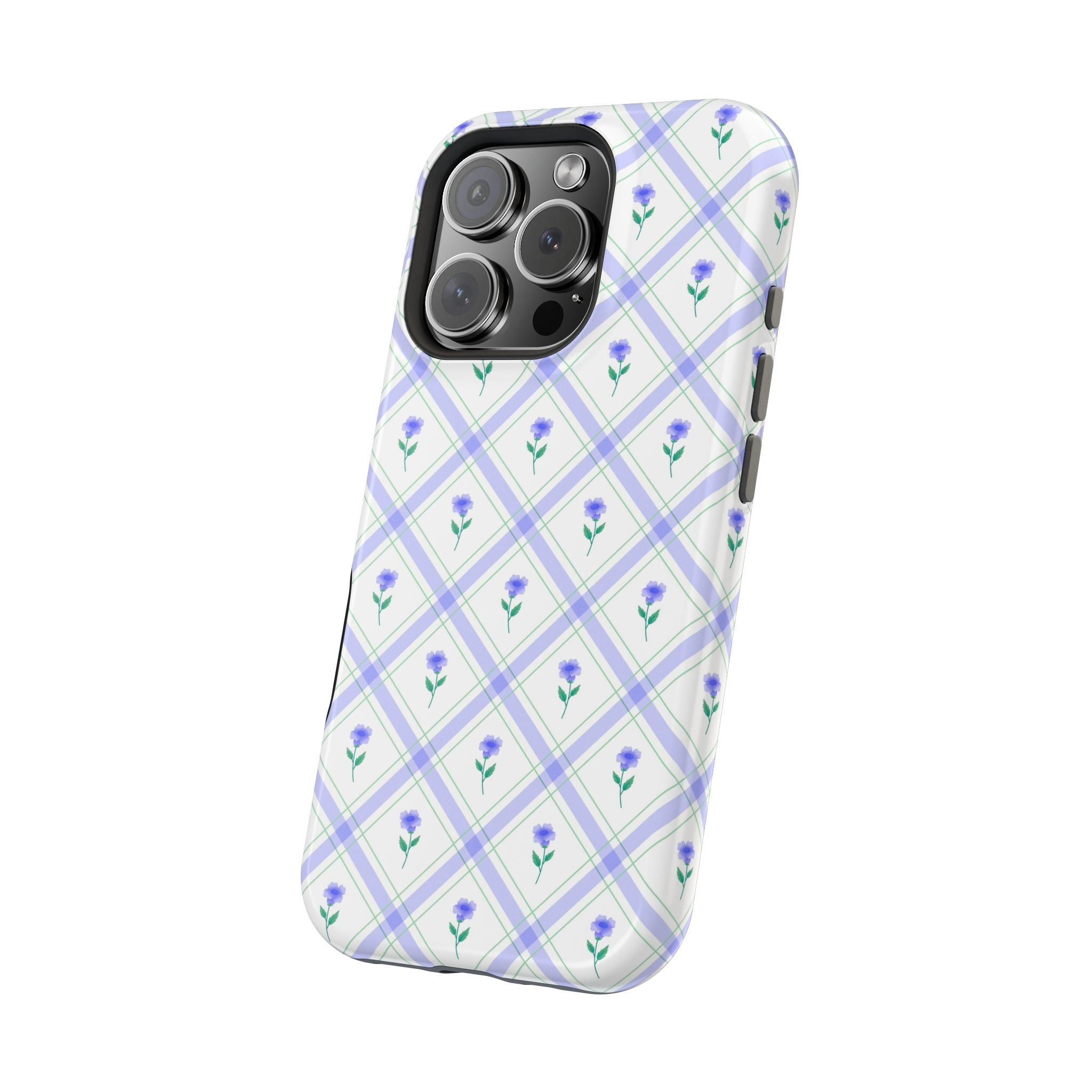 Cute phone cover with blue floral design, Brunch Blue Floral Case, stylish protective case for iPhone, cute phone case option