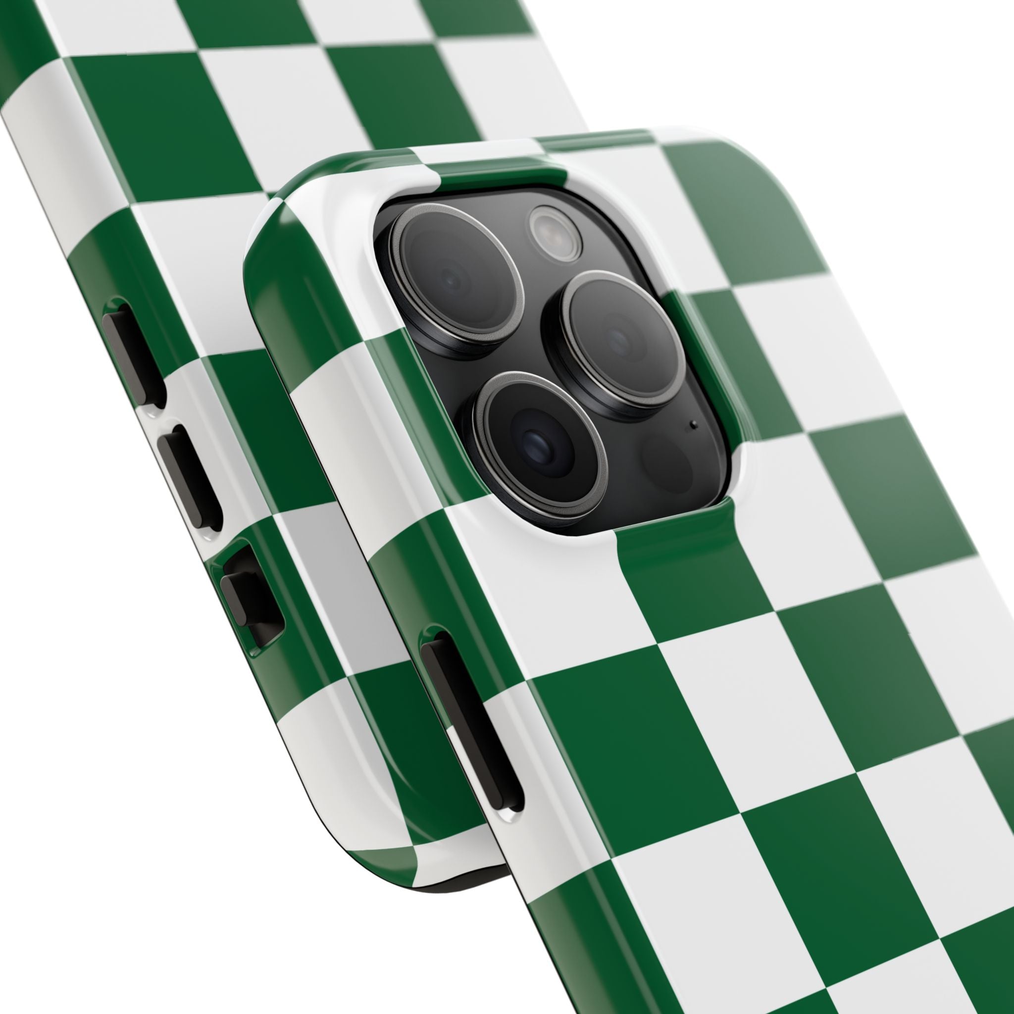 Effortlessly Chic | Green Checkered Case