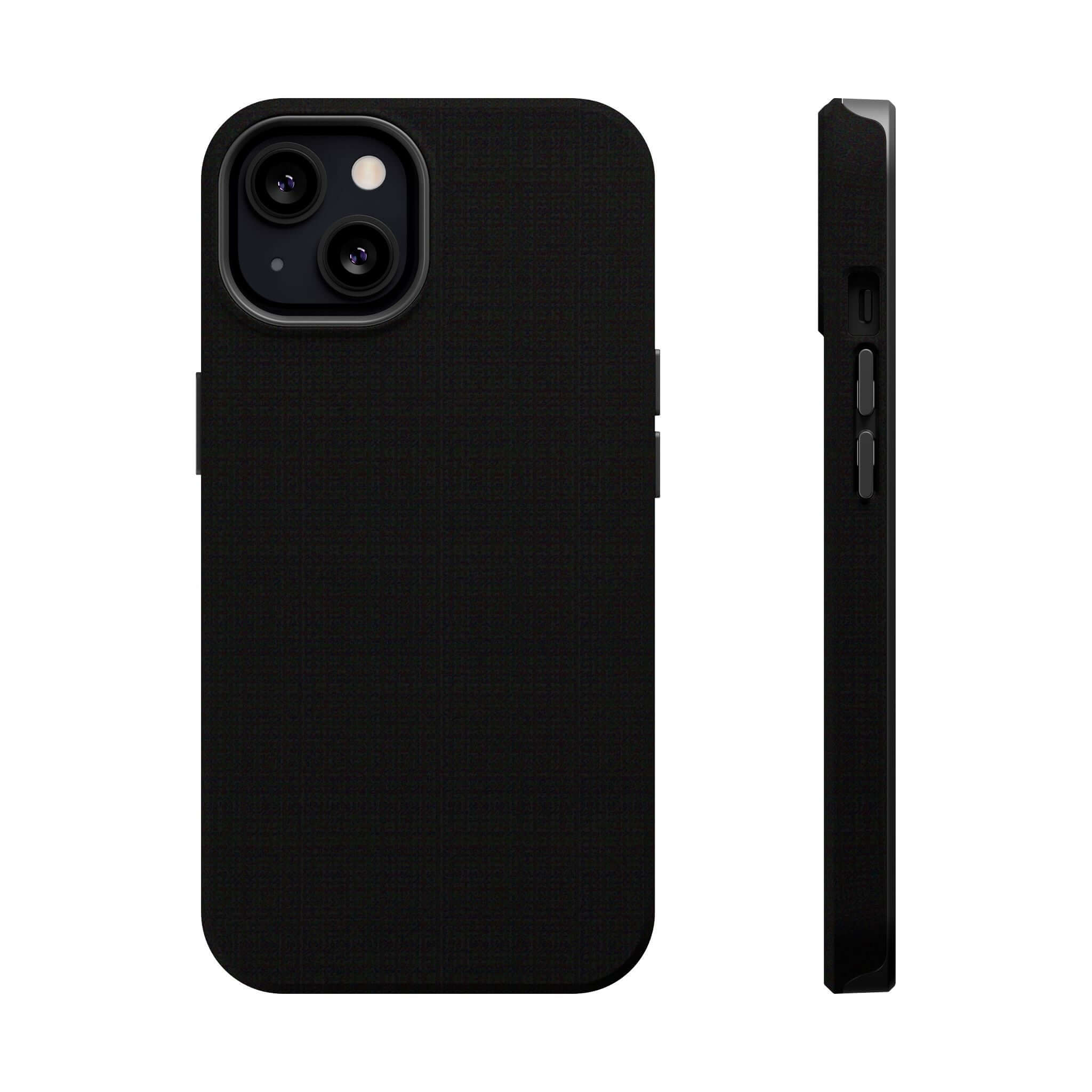 Solid black iPhone case, cute and durable with free shipping - elevate your phone style with Black Tie phone case.