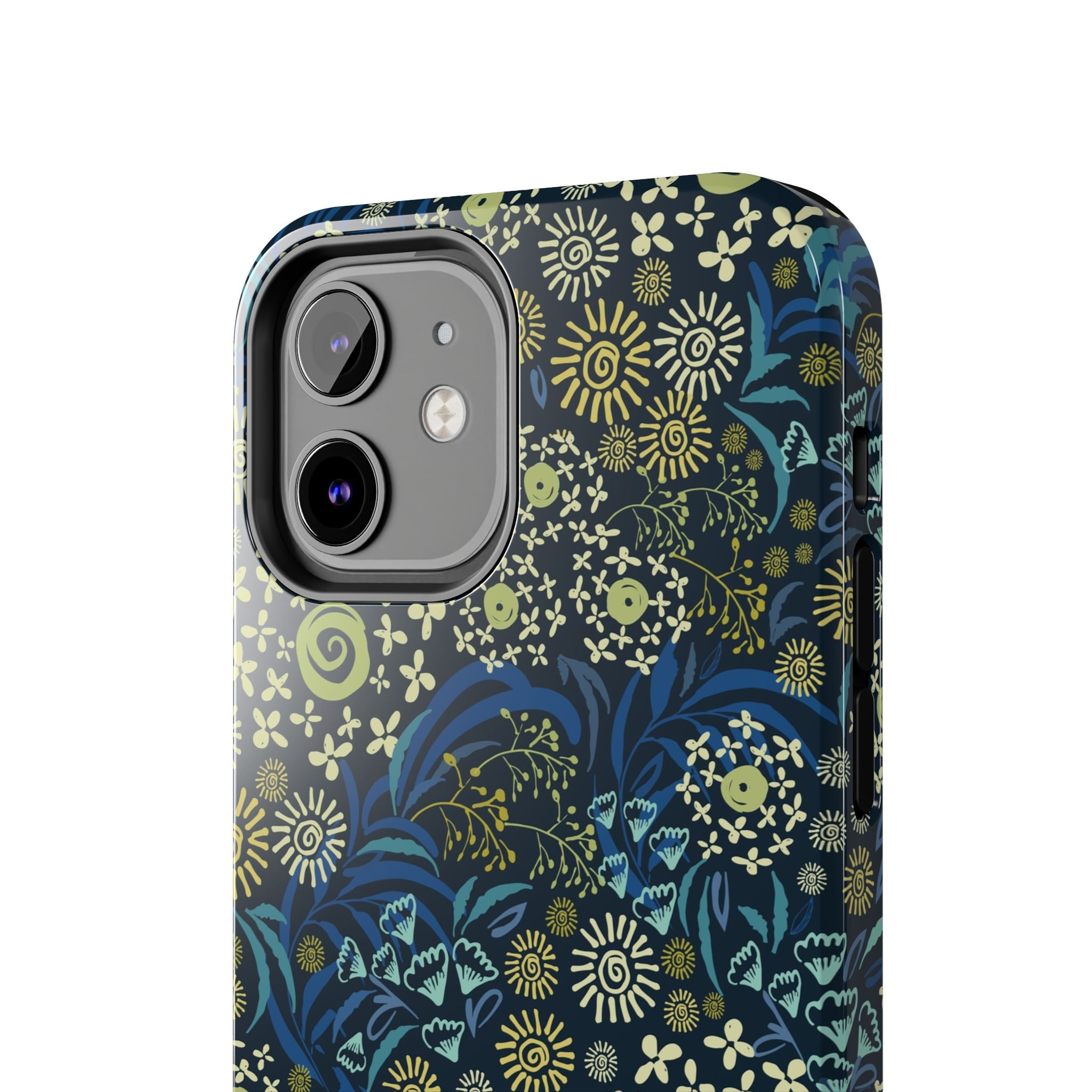 Botanic Breeze Blue Floral iPhone Case - Cute iPhone case cover with protective design, perfect for phone safety and style.