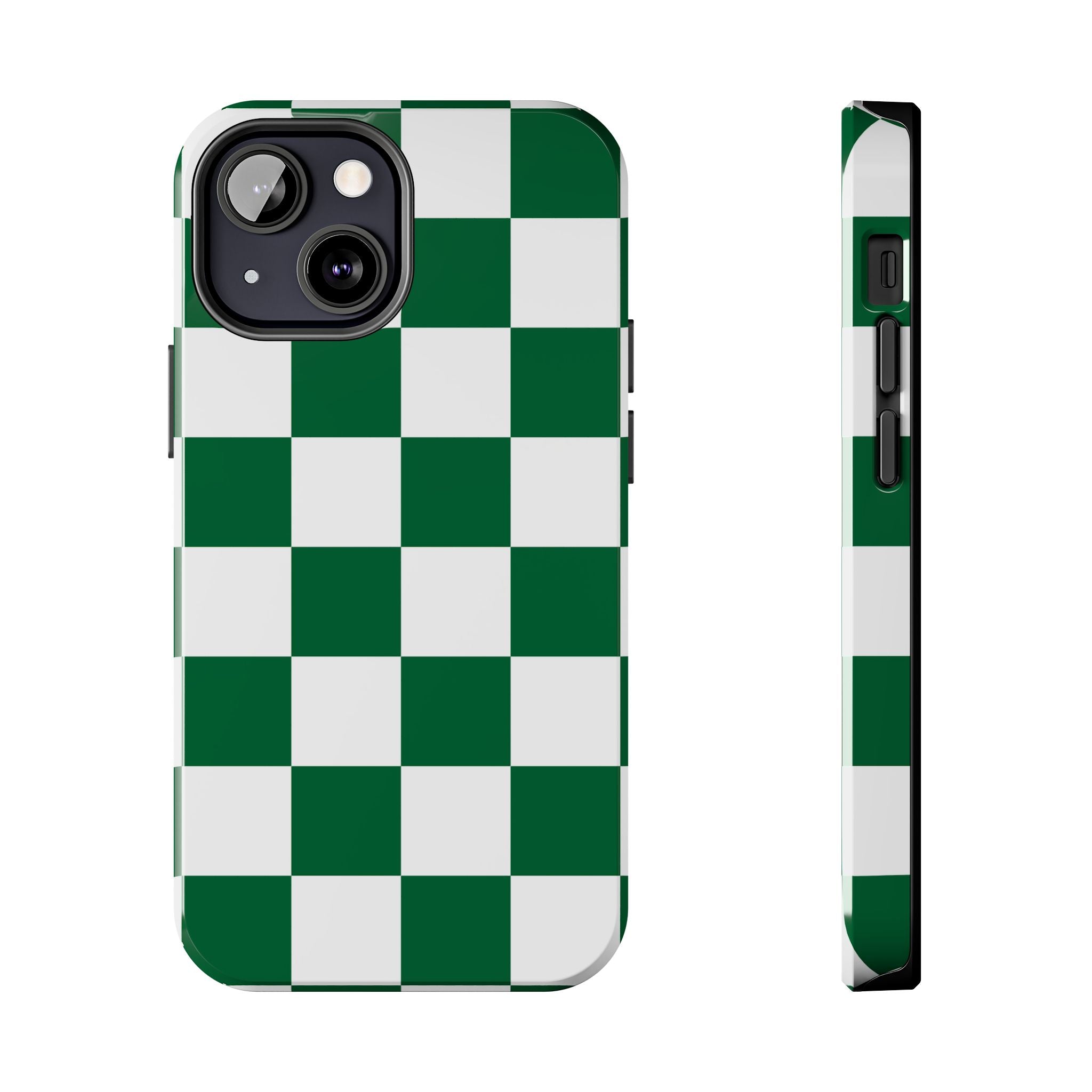 Effortlessly Chic | Green Checkered Case