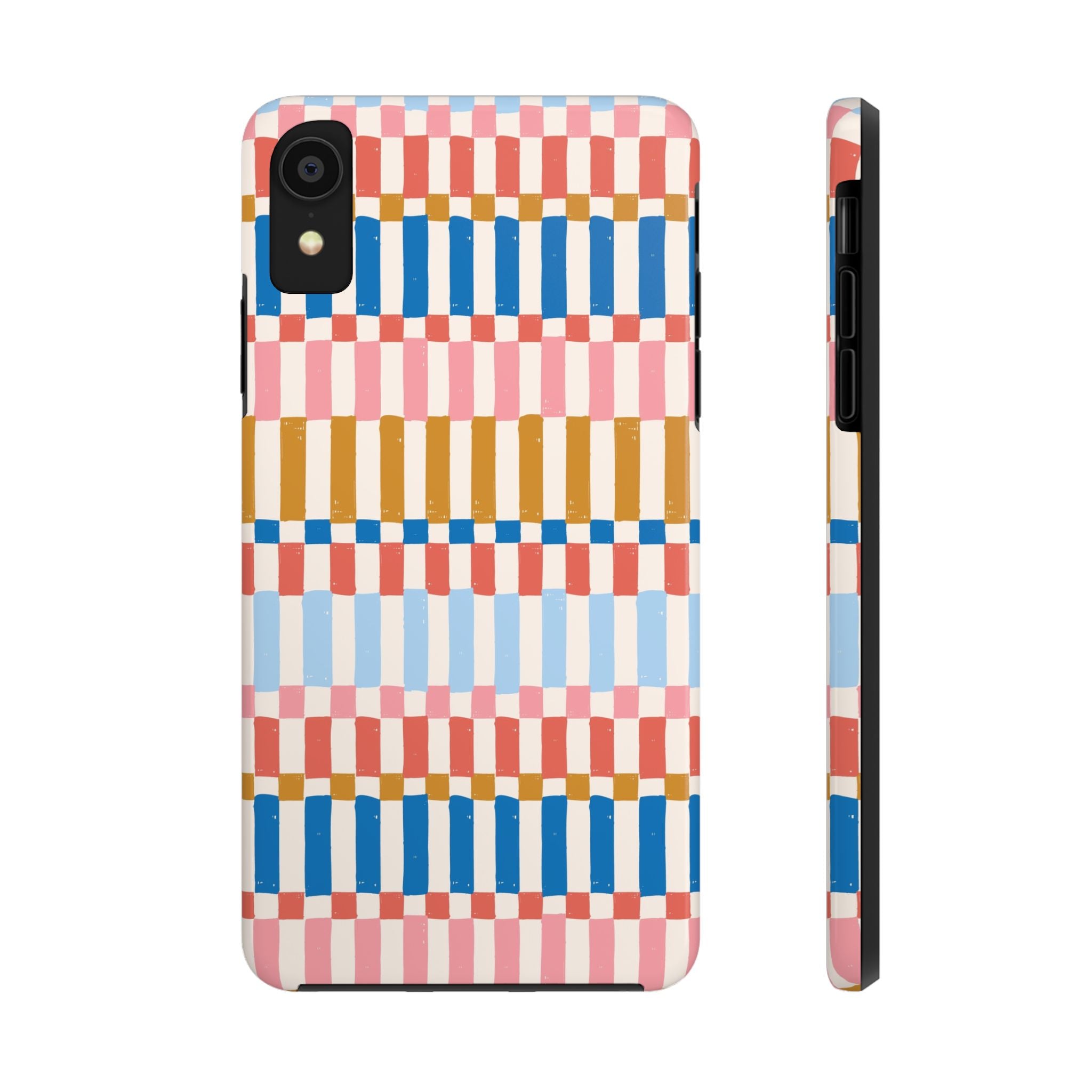 Colorwave Stripes vintage drawing case with vibrant stripes, cute iPhone case cover, iPhone case phone, i phone case protection.