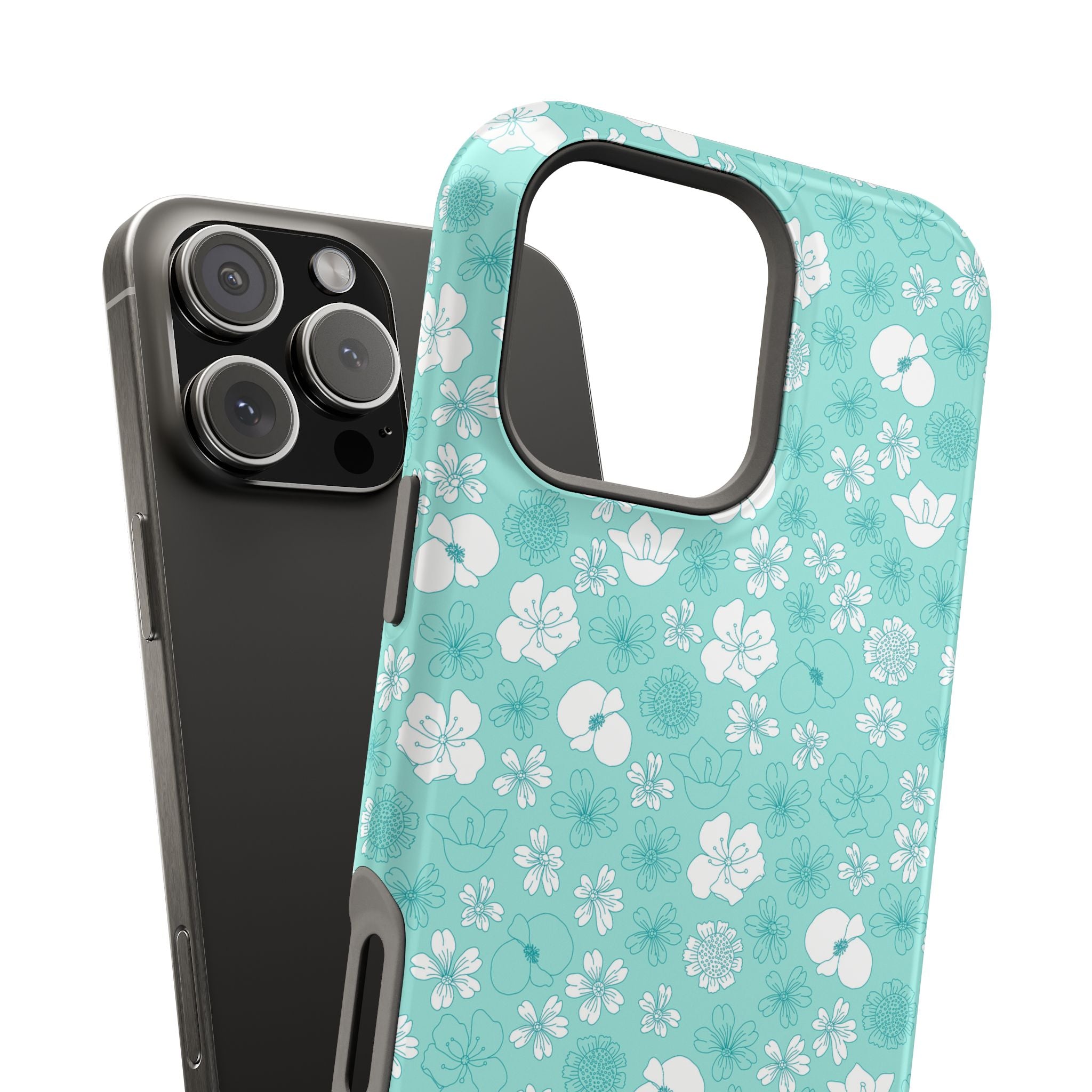 Floral Frost | Teal Floral Case