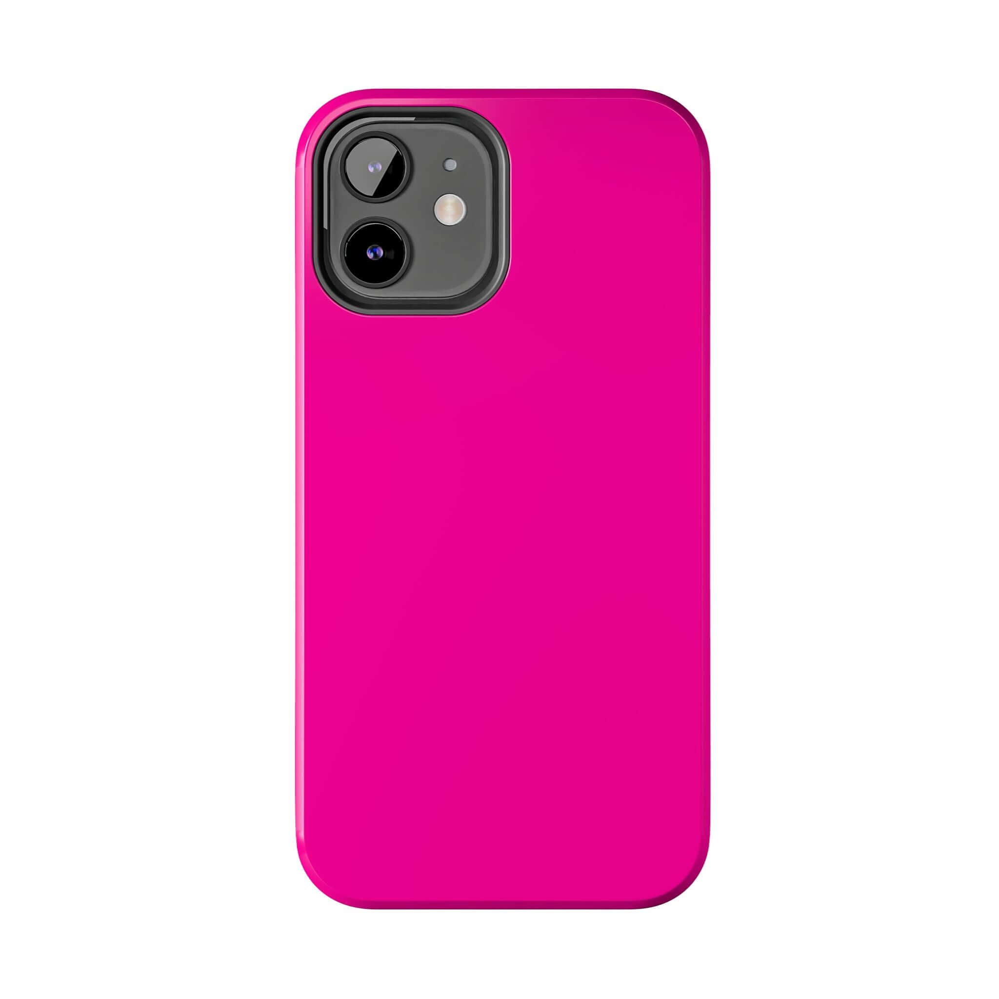 Neon pink iPhone case from one of the cutest phone case websites with free shipping.