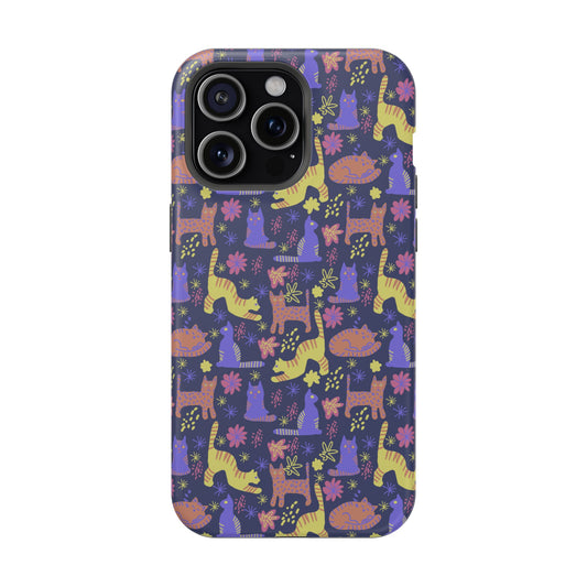 Purrfect Blooms MagSafe - Phone Case For