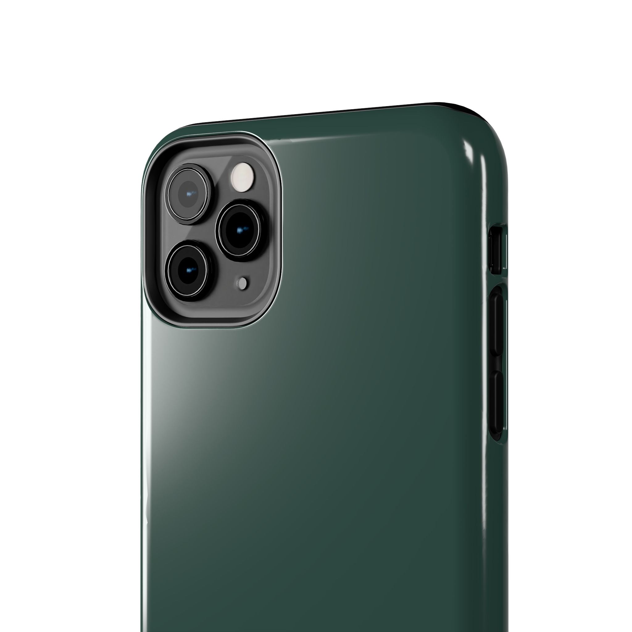 Solid green iPhone 16 case provides protection and style, featuring a cute evergreen design. Perfect phone cover for fashion and safety.