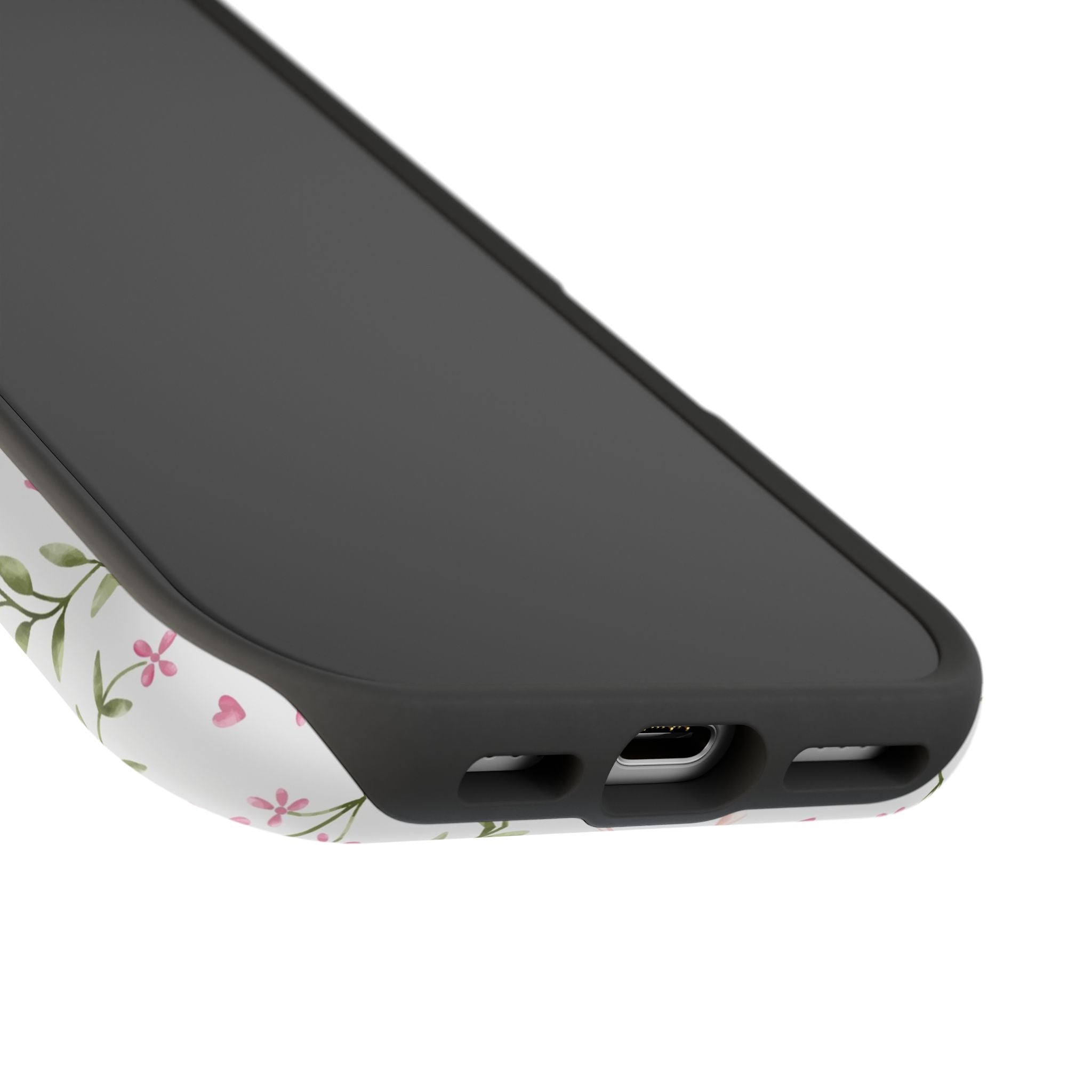 Pink Coquette Case from Darling Daydream with floral design, MagSafe iPhone compatibility, and whimsical cute phone cover style.