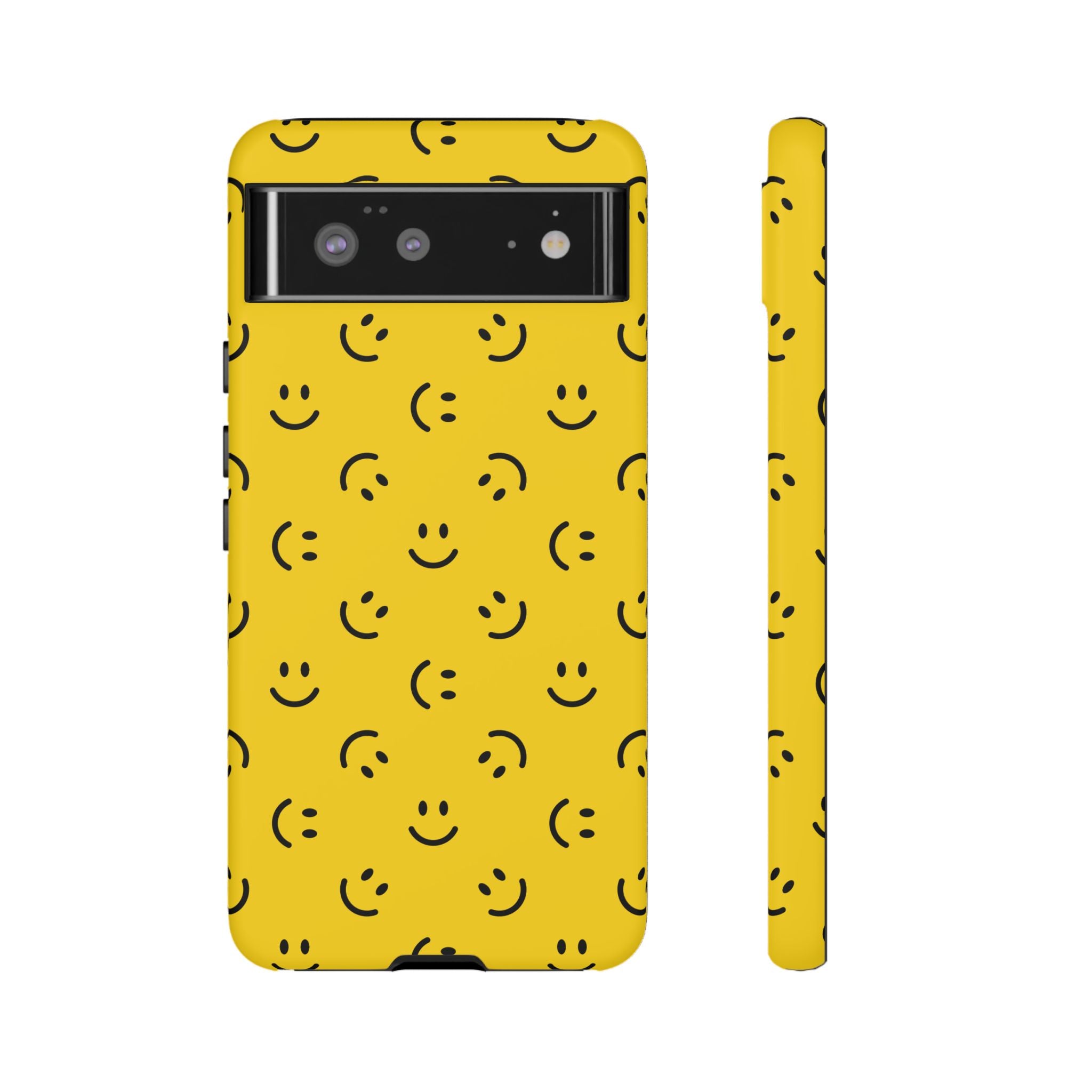 No te preocupes, sé feliz | Estuche sonriente amarillo