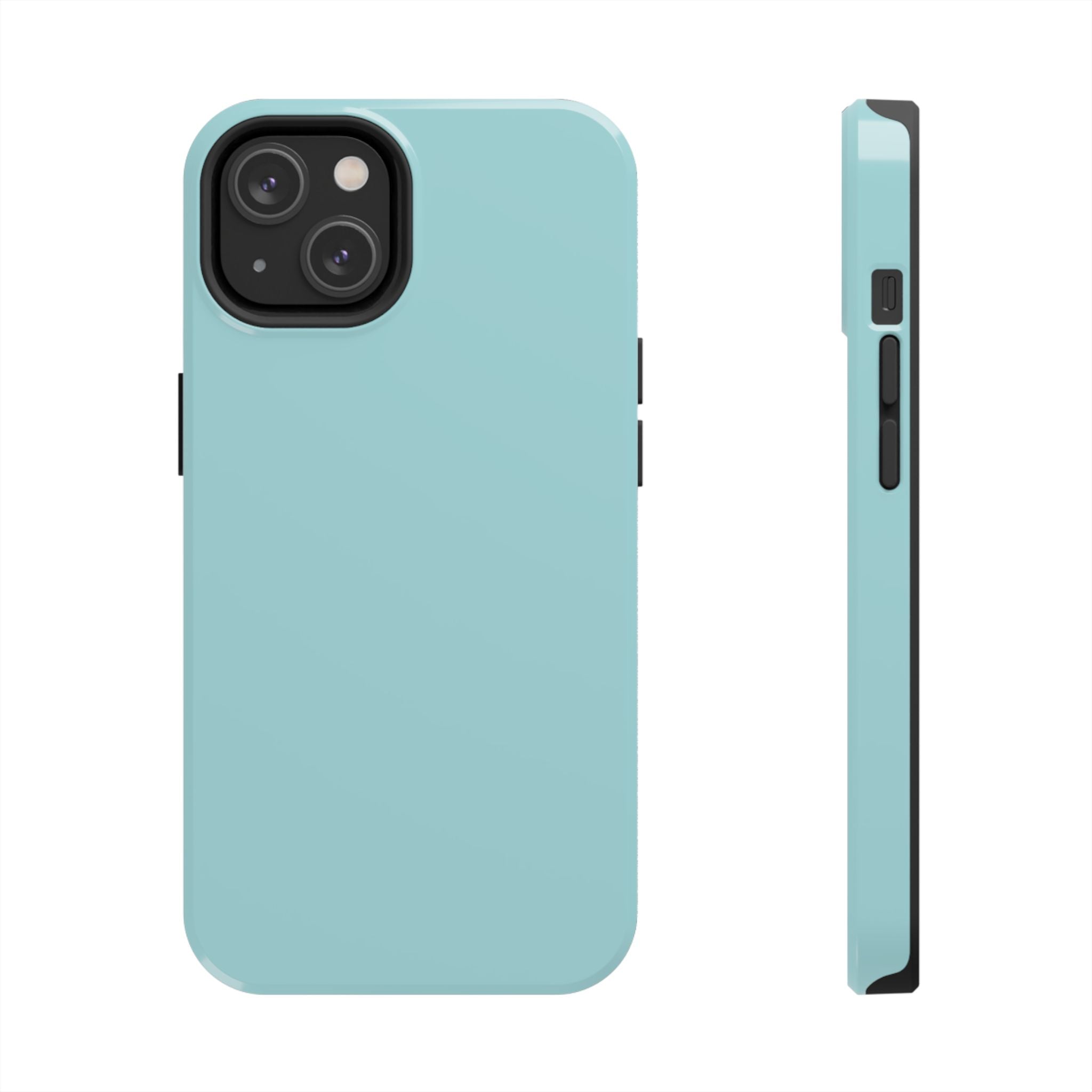 Minty Green solid teal phone case for iPhone 16, offering cute style and protection. Perfect phone cover for iPhone 16 users.