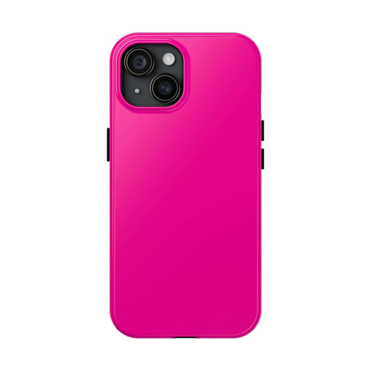 Neon pink iPhone case from cutest phone case website offering free shipping