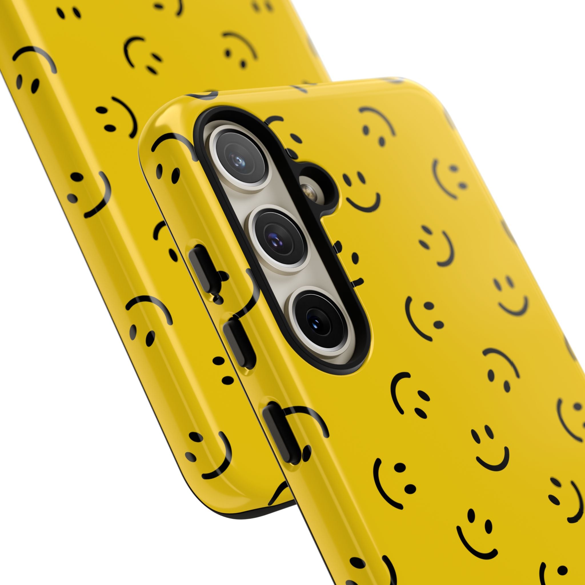 No te preocupes, sé feliz | Estuche sonriente amarillo