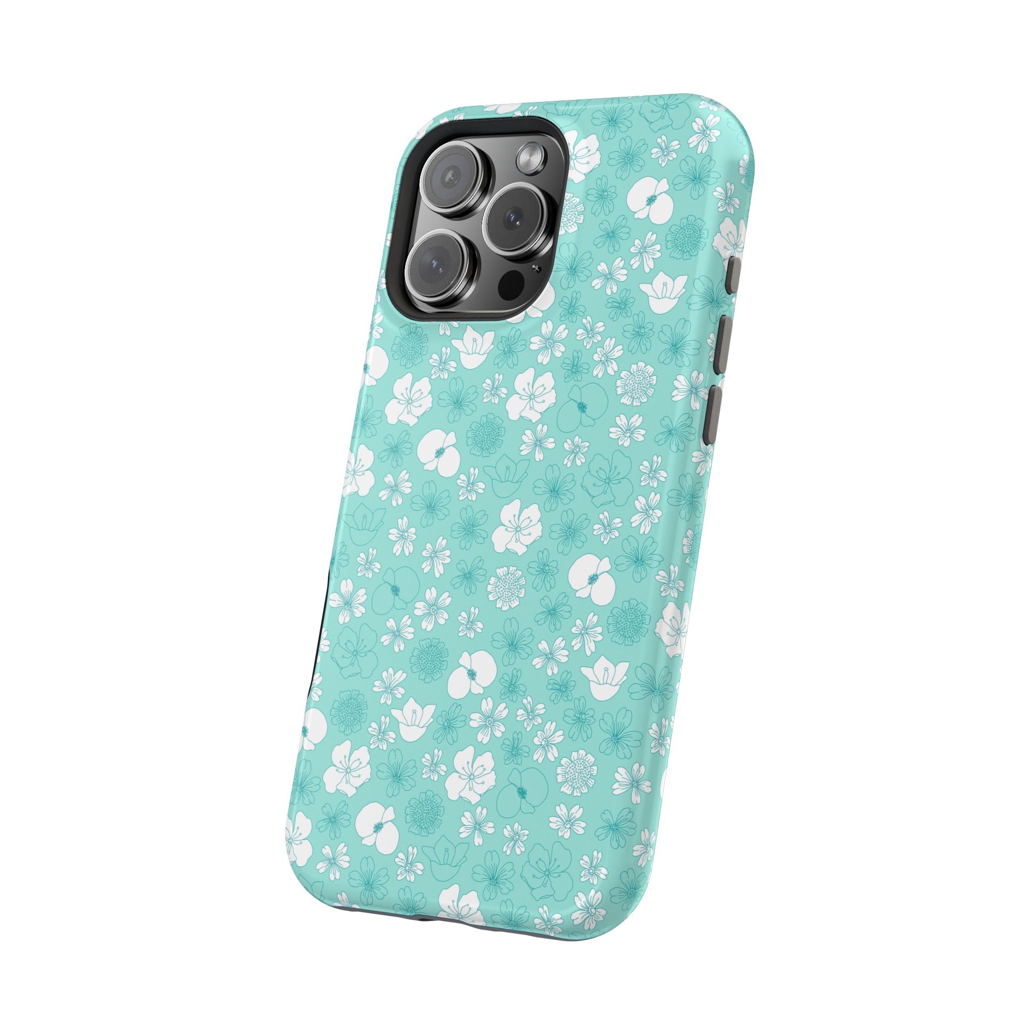 Floral Frost | Teal Floral Case