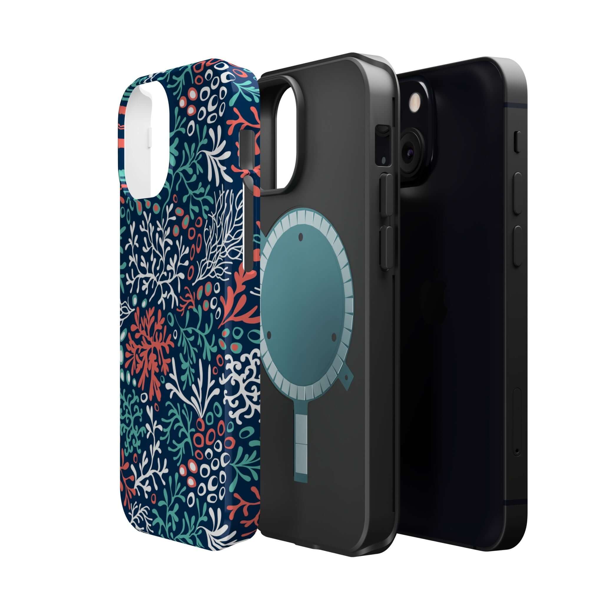 Colorful coral reef iPhone 16 case, 