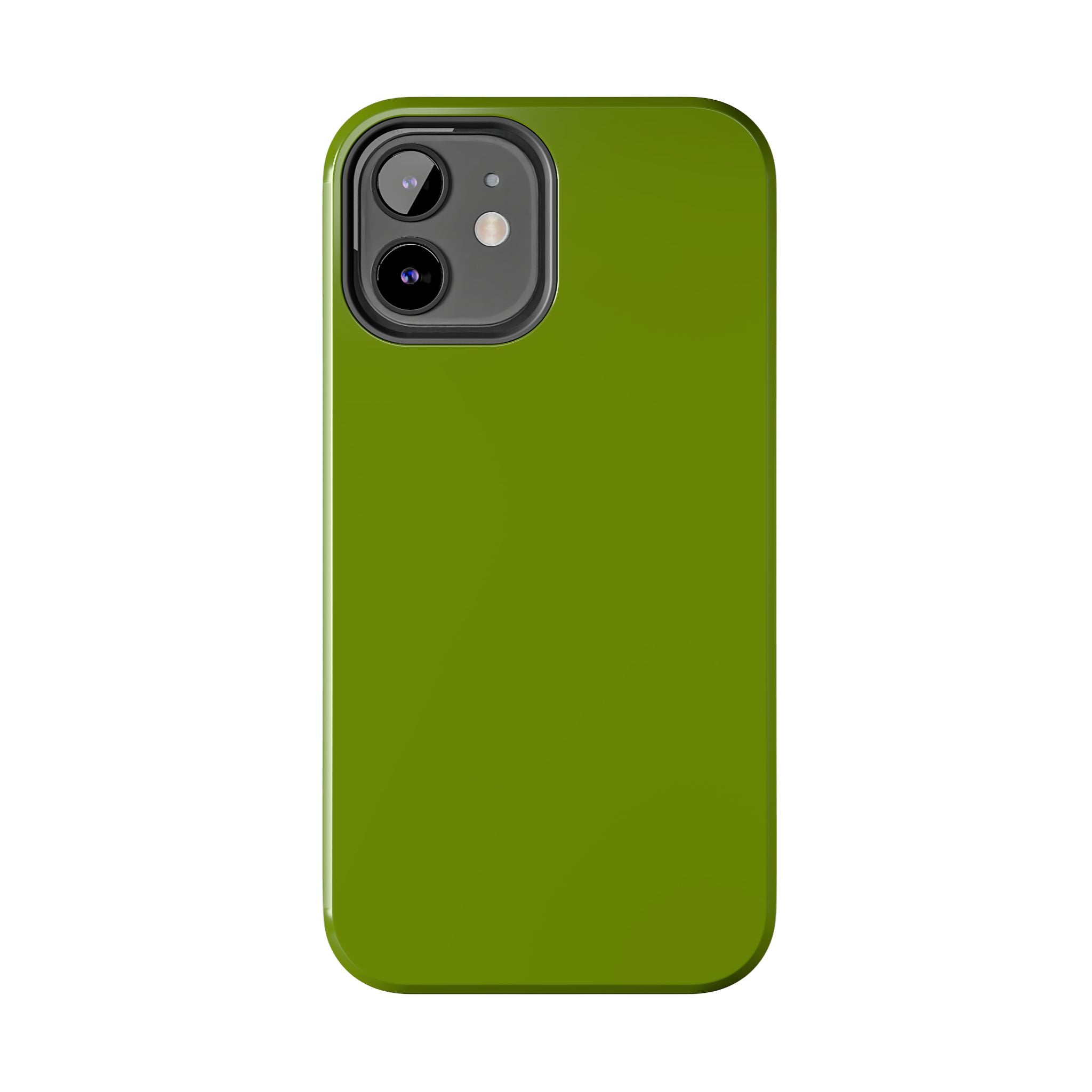 Solid green iPhone case, cute and protective, perfect phone case for iPhone lovers looking for unique and stylish accessories.