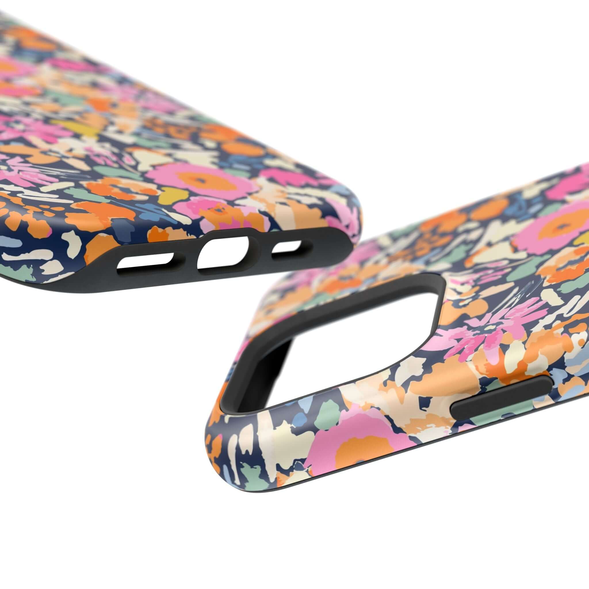 Botanic Burst colorful floral iPhone 16 MagSafe case with cute protective design and vibrant flower pattern details