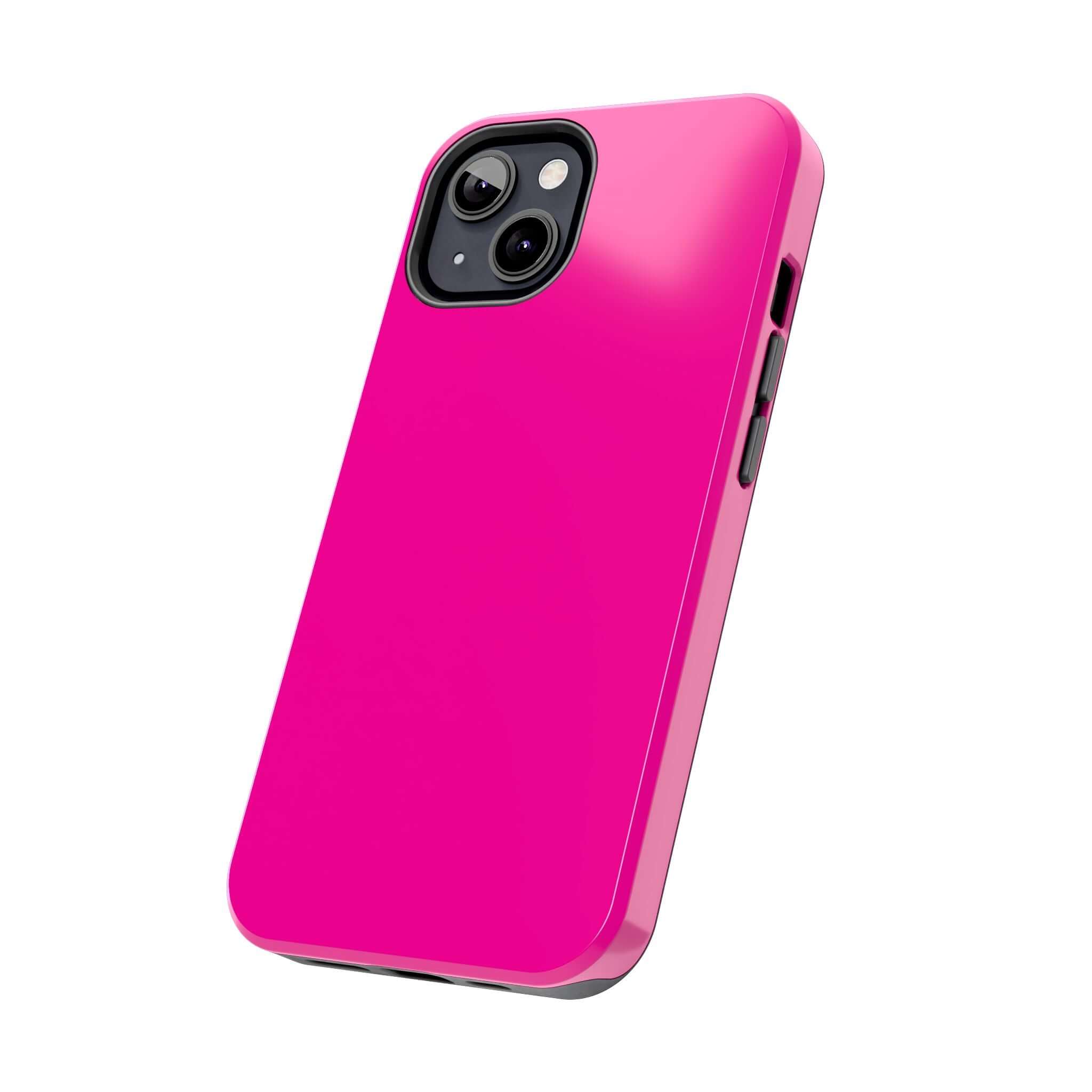 Neon pink iPhone case from cutest phone case websites with free shipping.