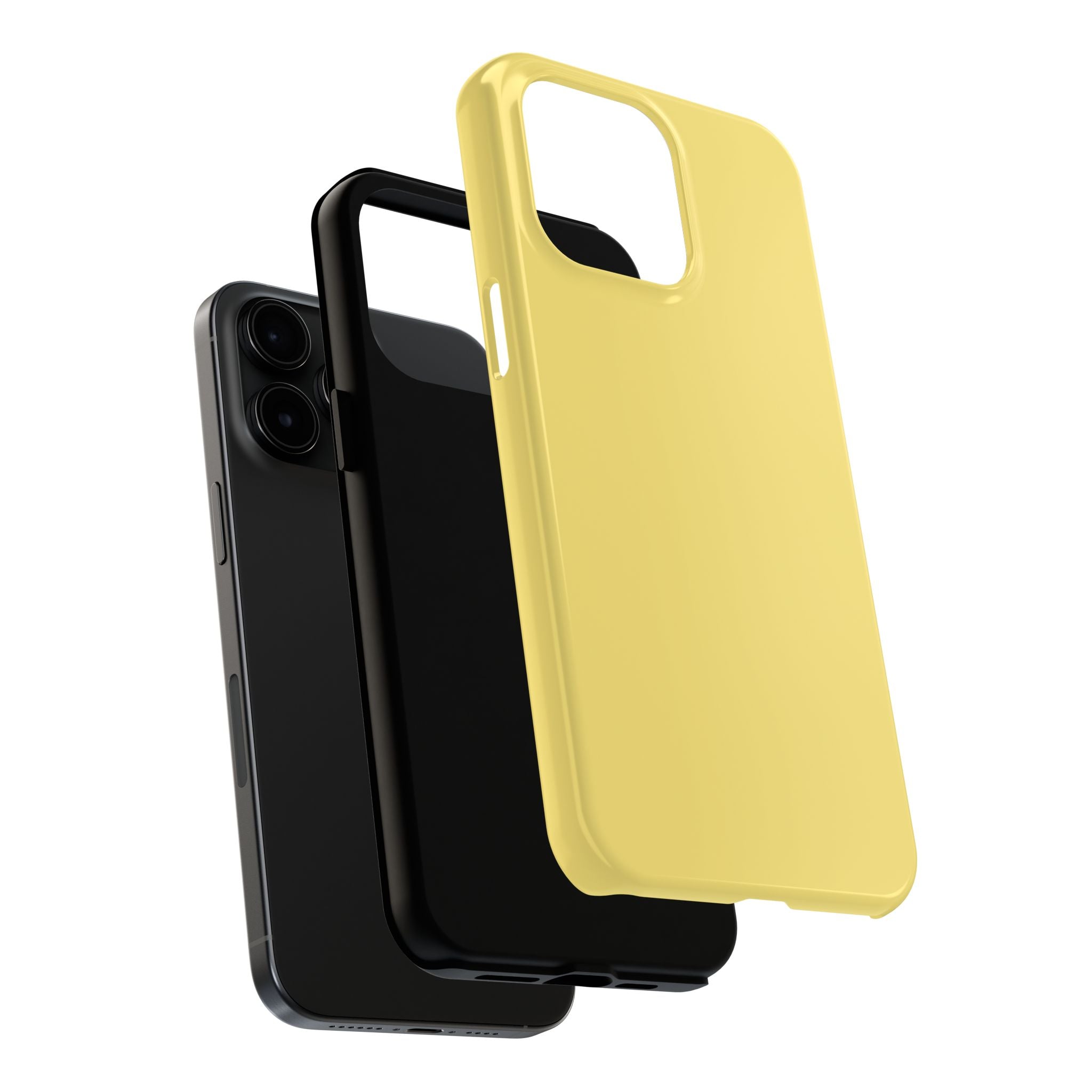 Solid yellow Lemon Drop iPhone case adding a cute, playful touch to any phone. Perfect floral iPhone case for color lovers.