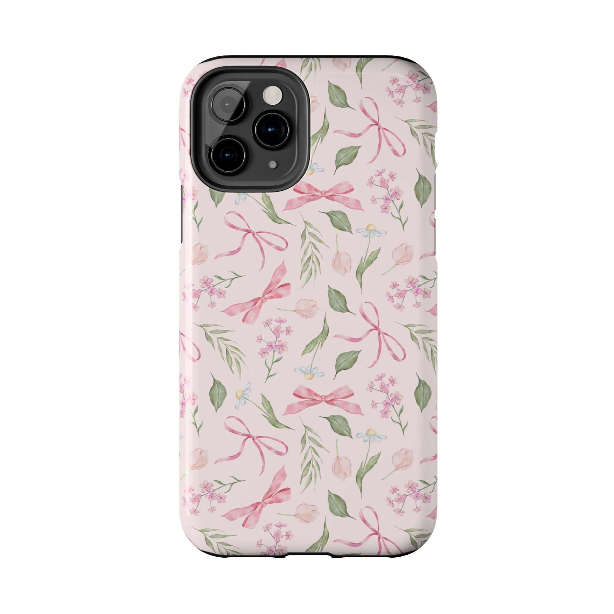 Cute pink iPhone case with bow design for iPhone 14 and iPhone 15, Girlie Twirls Coquette Bow Case, Phone Cases cute.