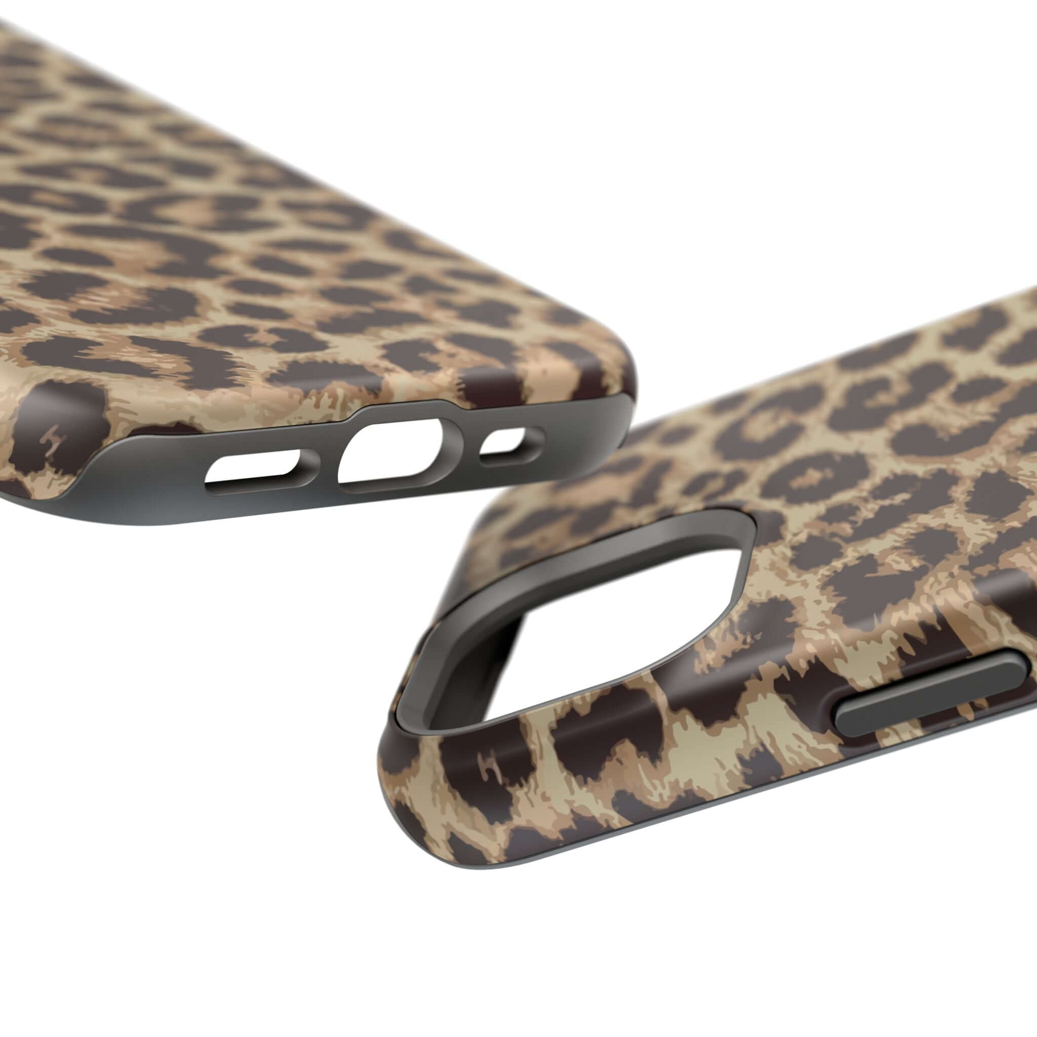 Stylish Savannah Rush Cheetah Case with bold animal print for iPhone 16, featuring MagSafe design. Cute phone case for protection.