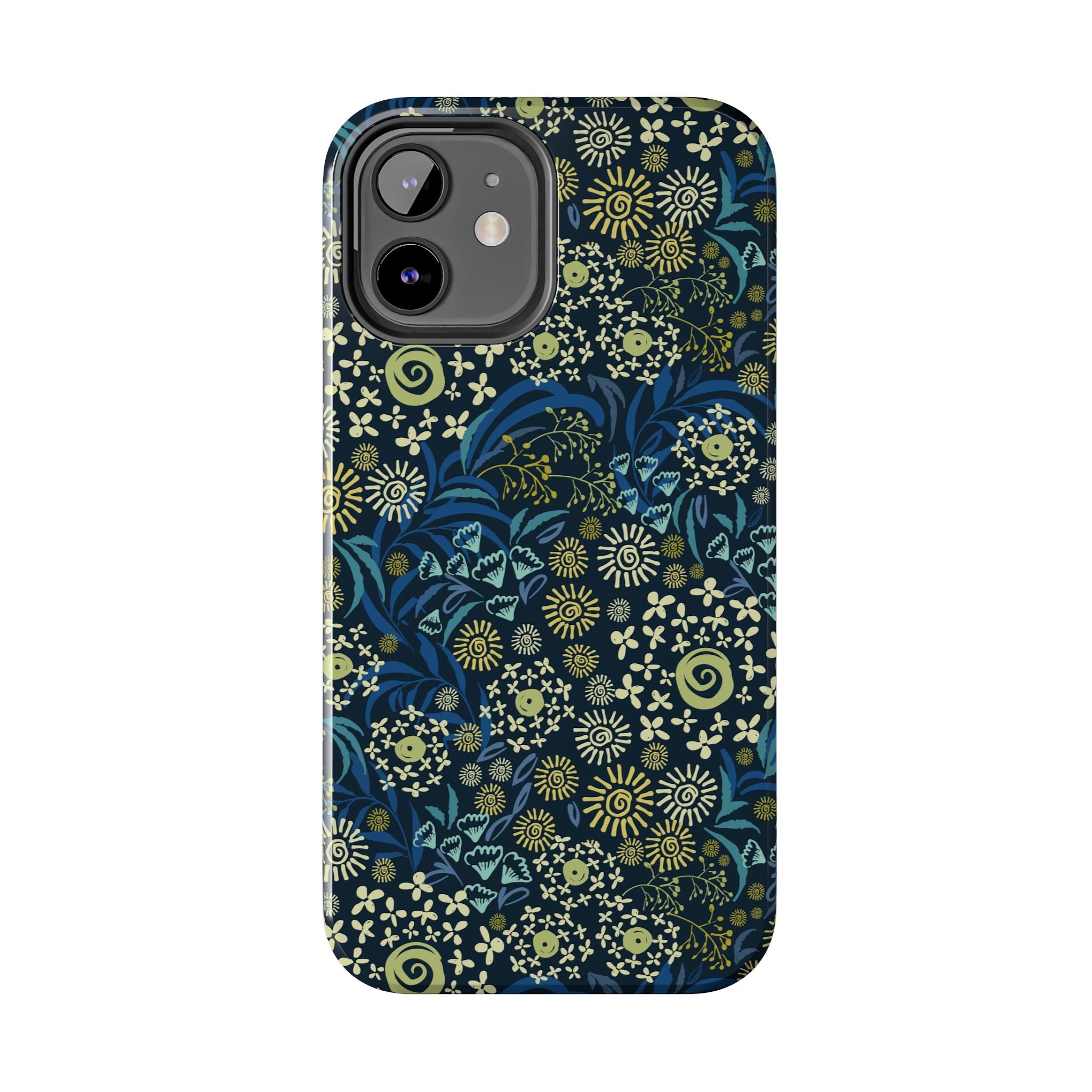 Cute Botanic Breeze blue floral iPhone case cover - iPhone case phone protector with floral design - Must-have i phone case for floral lovers