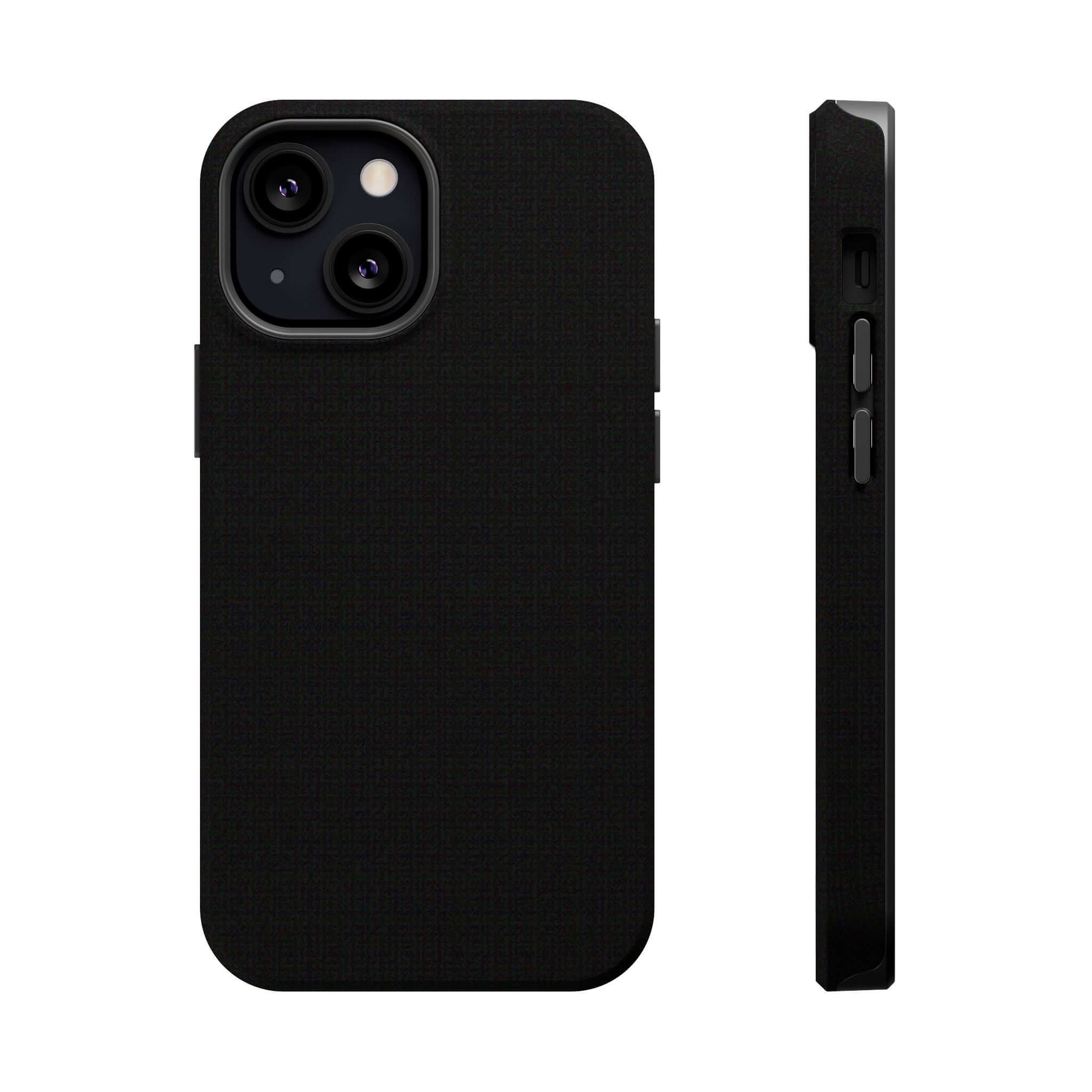 Solid black iPhone case from cute phone case brands, free shipping, durable material, best black phone case for iPhone, sleek design