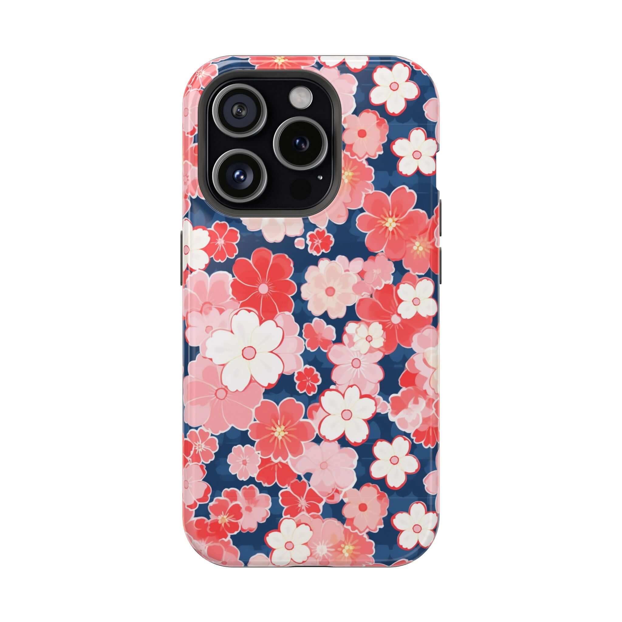 iPhone 14 Pro Max with Oh So Pretty Pink Floral Case - Fun and Floral Design