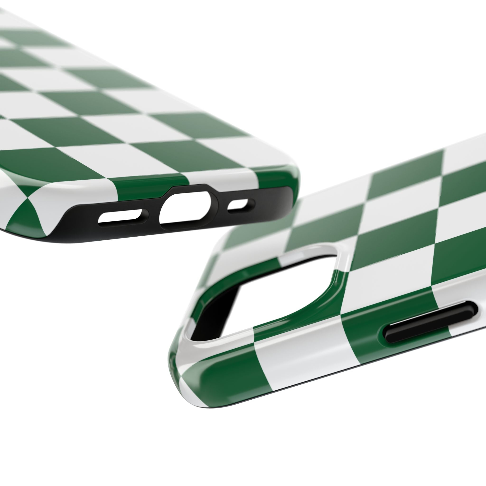 Effortlessly Chic | Green Checkered Case