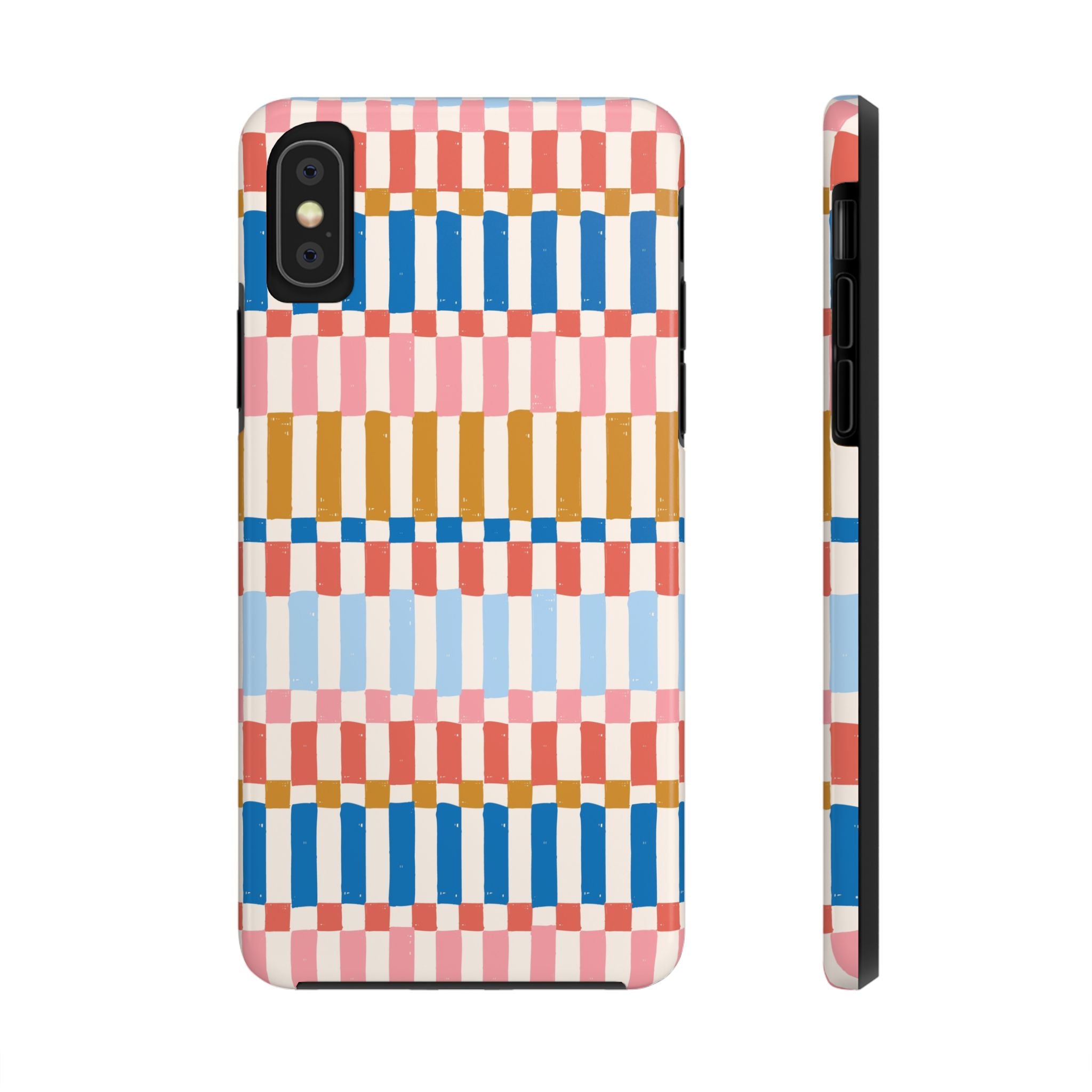 Cute Colorwave Stripes vintage drawing iPhone case cover with vibrant and colorful stripes, sleek and stylish phone case for iPhones.